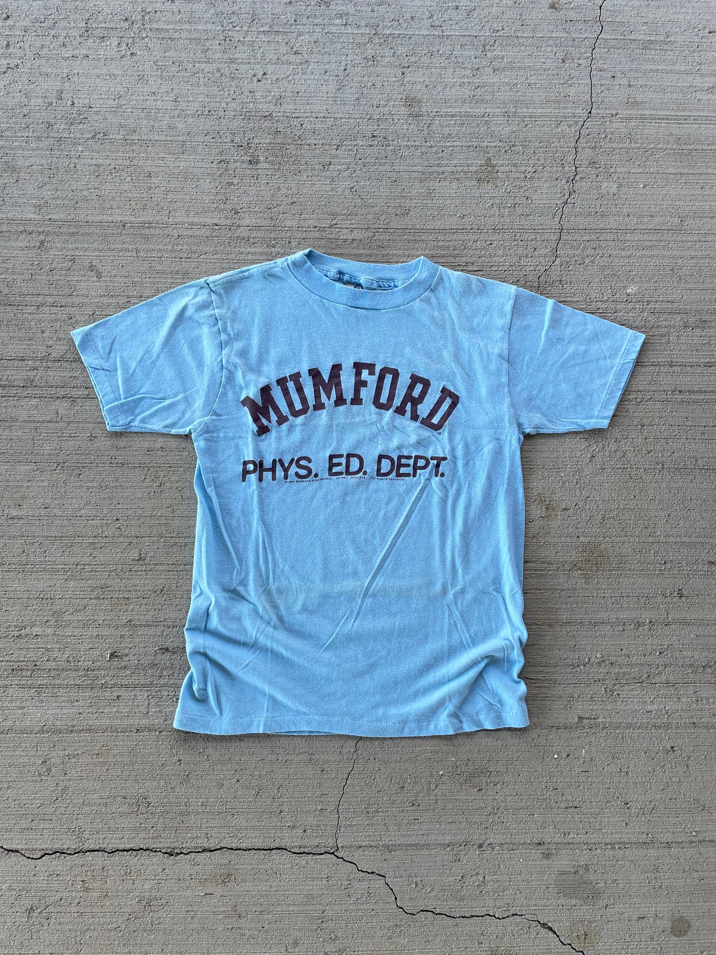1984 Mumford Phys. Ed. Dept. Tee
