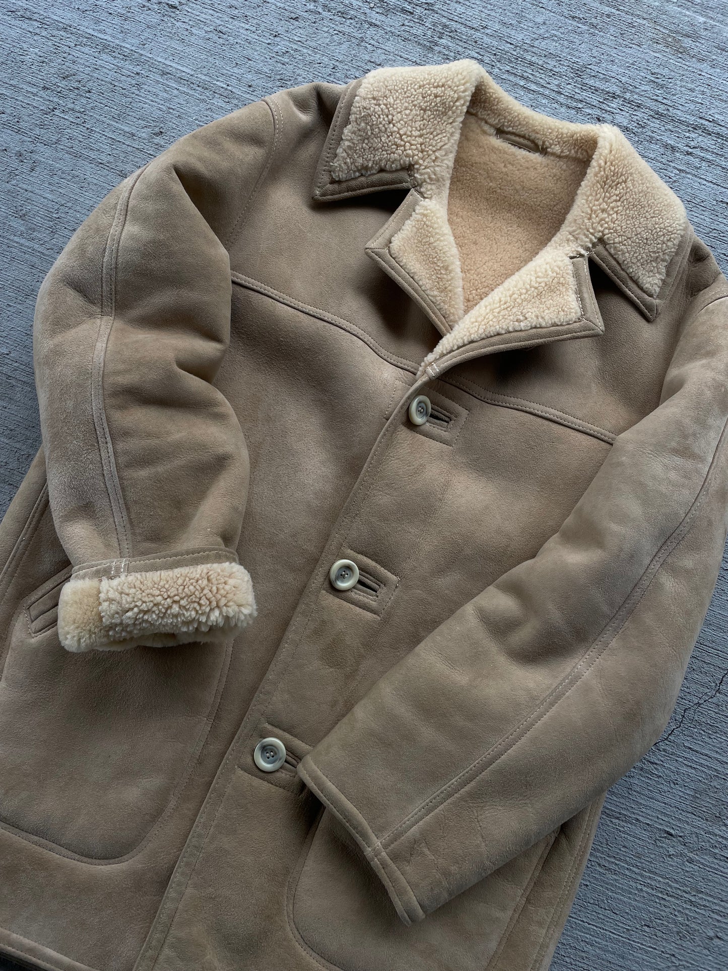 50s Abercrombie & Fitch Shearling Coat