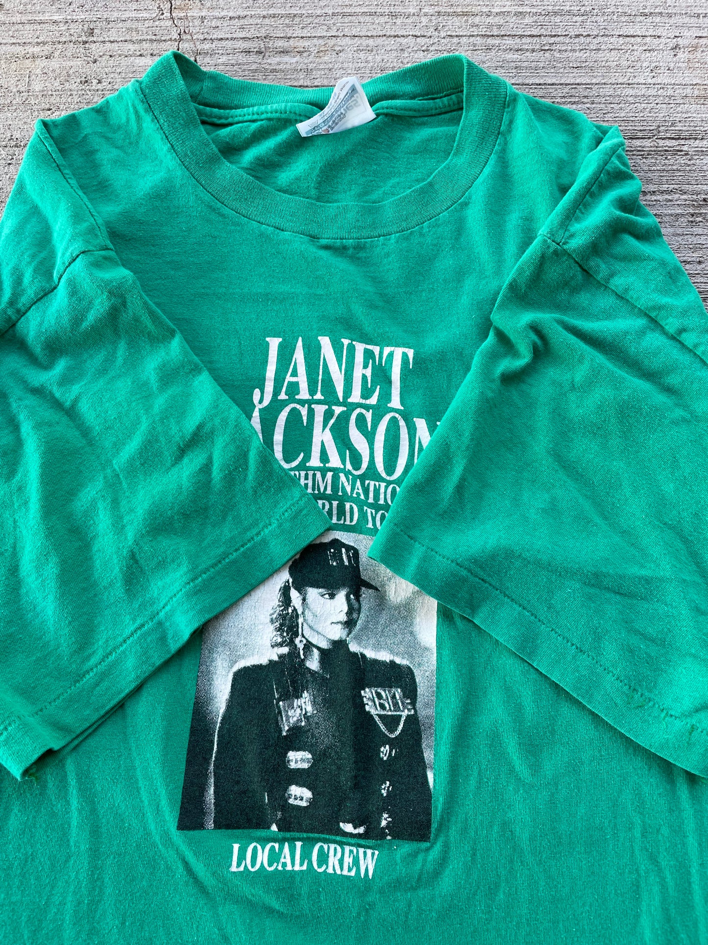 1990 Janet Jackson Rhythm Nation Tour Tee