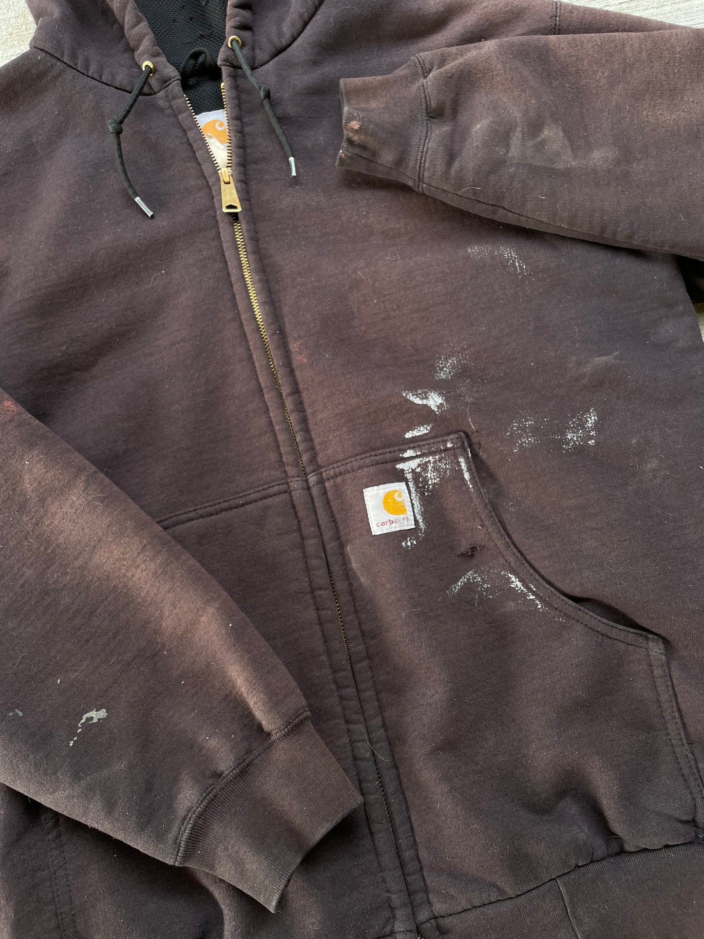 2000s Carhartt Thermal Lined Zip Up Hoodie