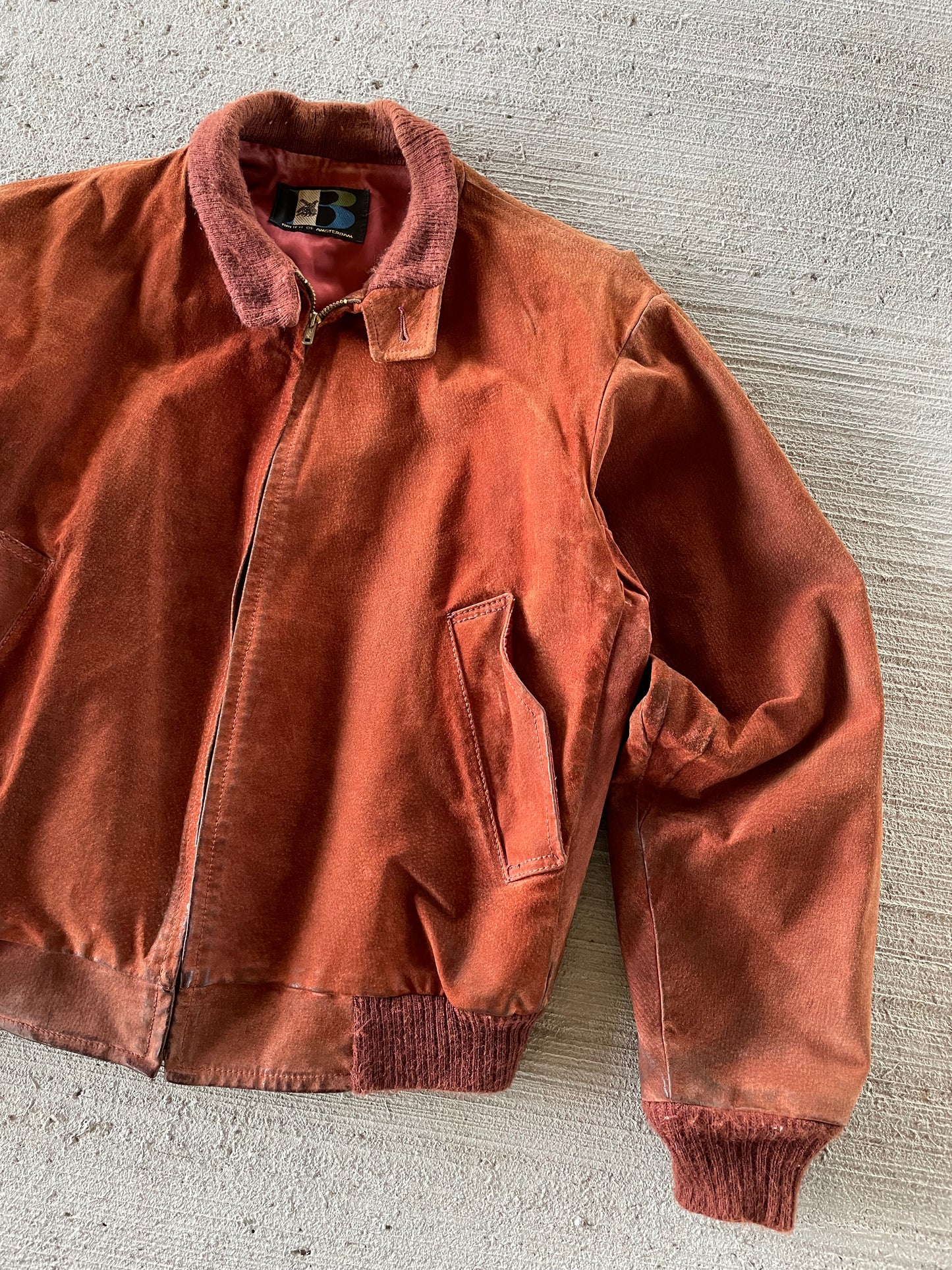 60s/70s Vintage Breier of Amsterdam Suede Bomber