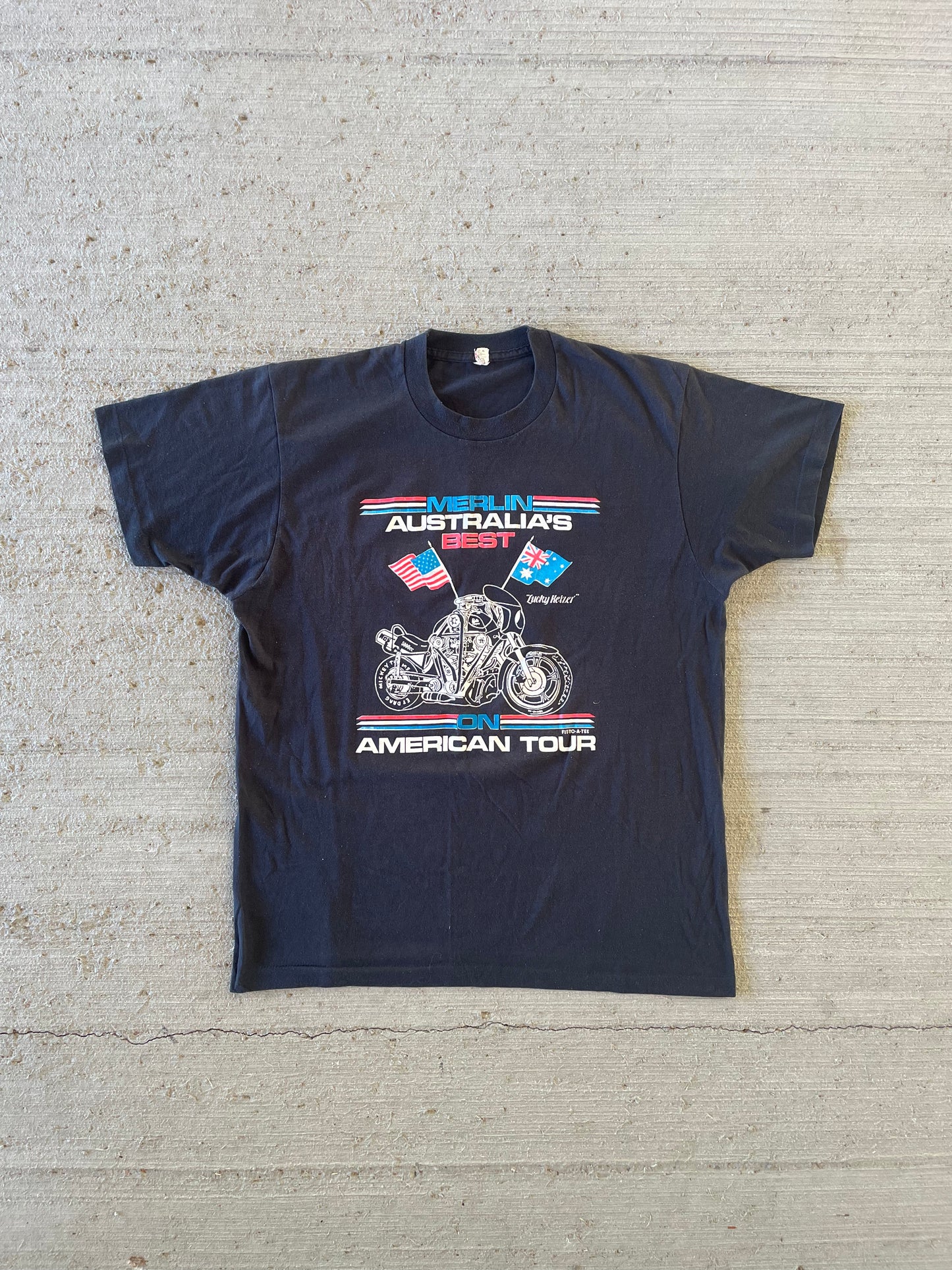 1980s Merlin Australia’s Best Biker Tee