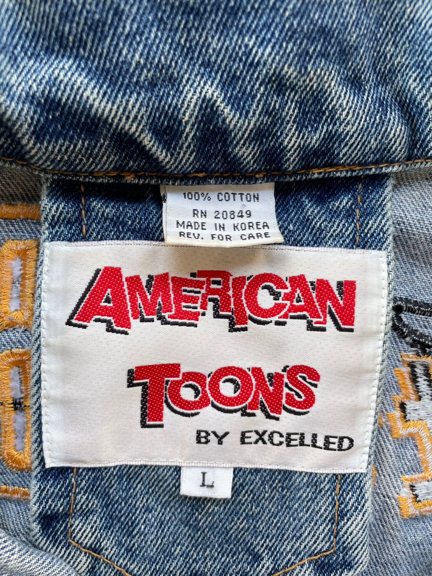 90s Betty Boop Biker Denim Jacket