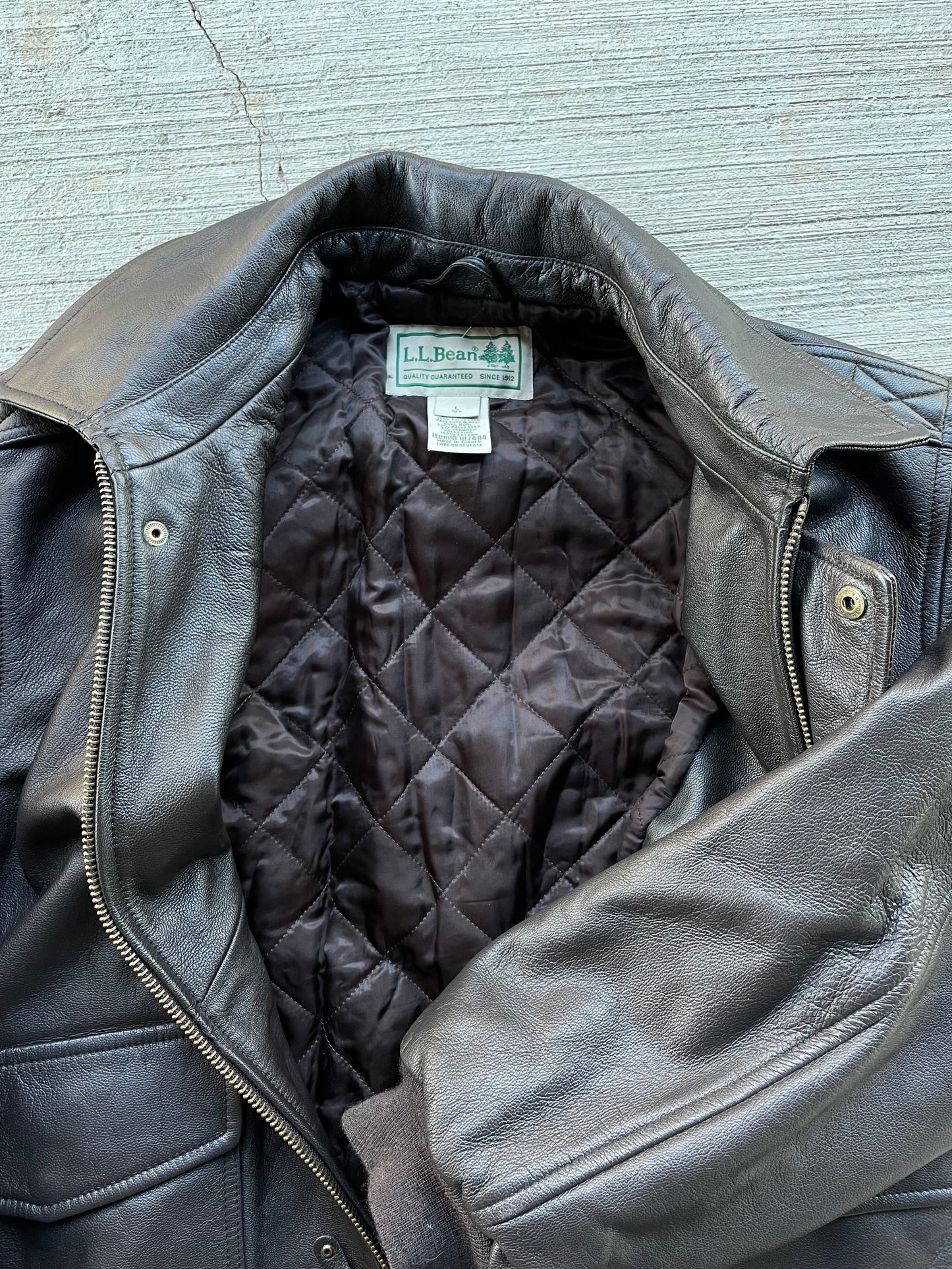 90s L.L. Bean Leather Bomber Jacket