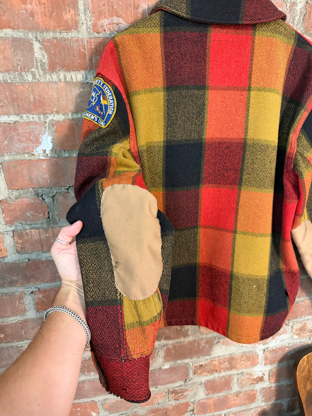 Vintage 1940s Woolrich Wool Patch Hunting Jacket