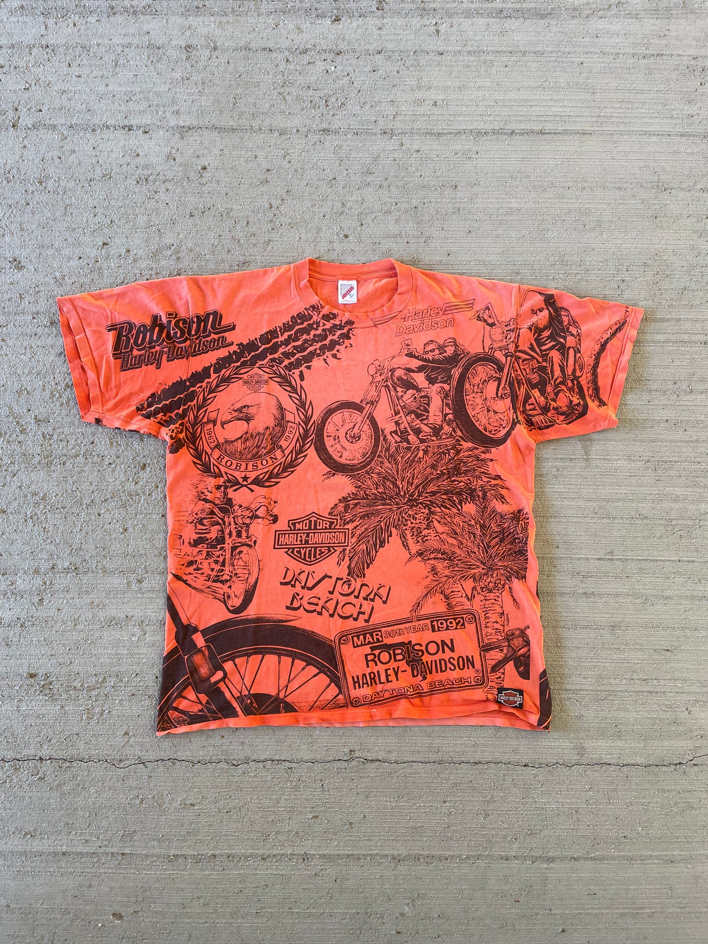 1992 Harley Davidson AOP Daytona Beach Tee