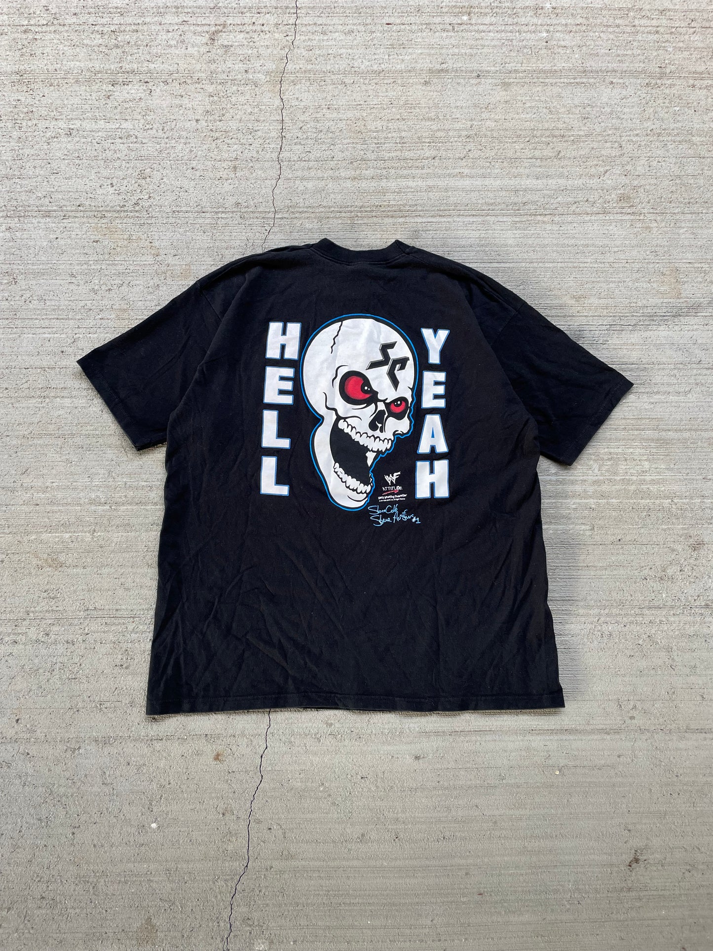 90s Stone Cold Steve Austin ‘Hell Yeah’ WWF Wrestling Tee