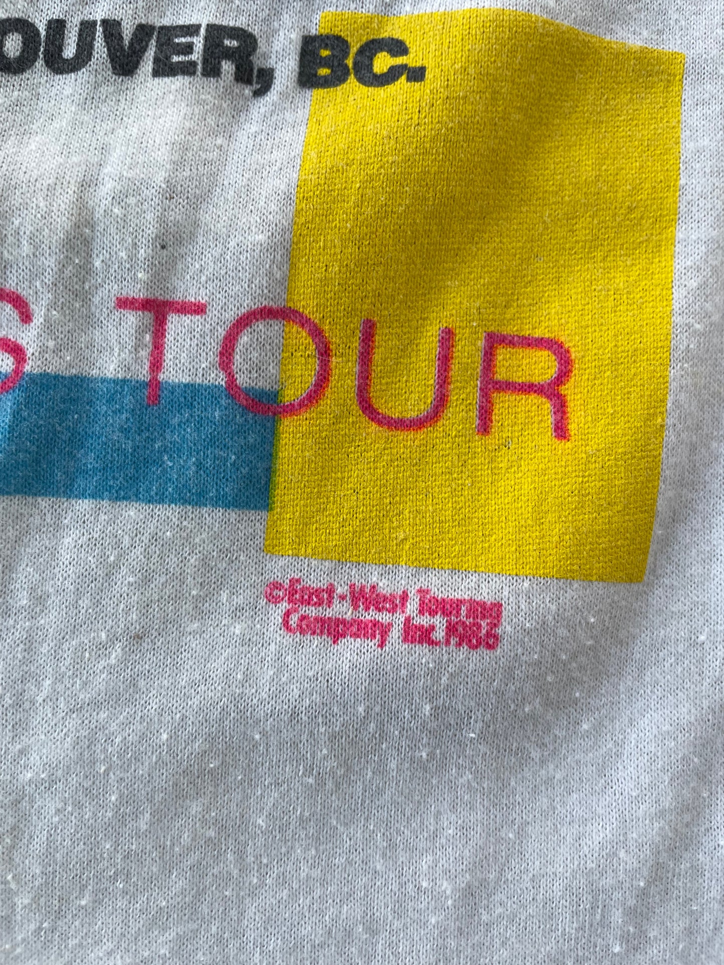 1986 Bob Dylan & Tom Petty True Confessions Tour Tee