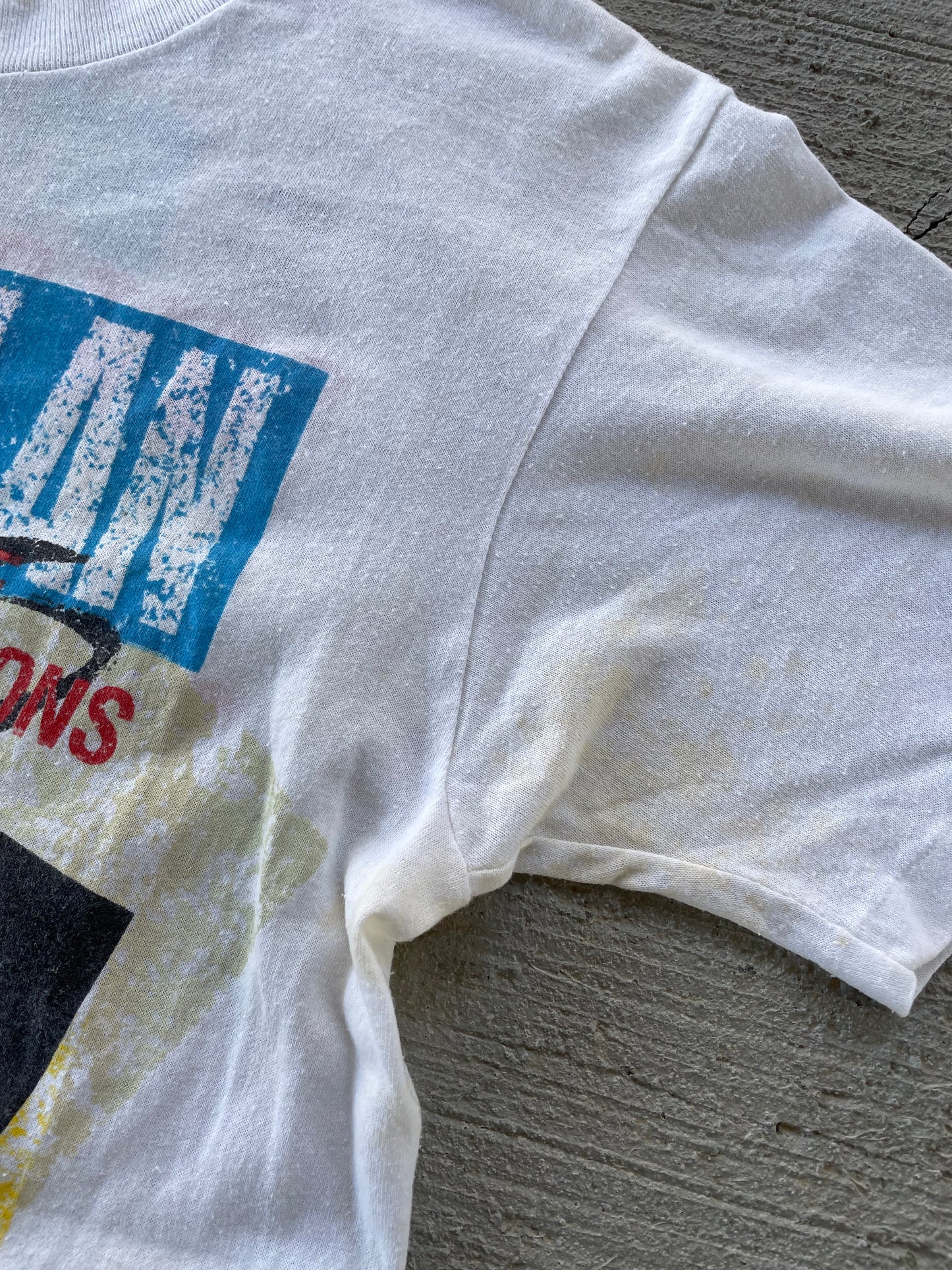 1986 Bob Dylan & Tom Petty True Confessions Tour Tee
