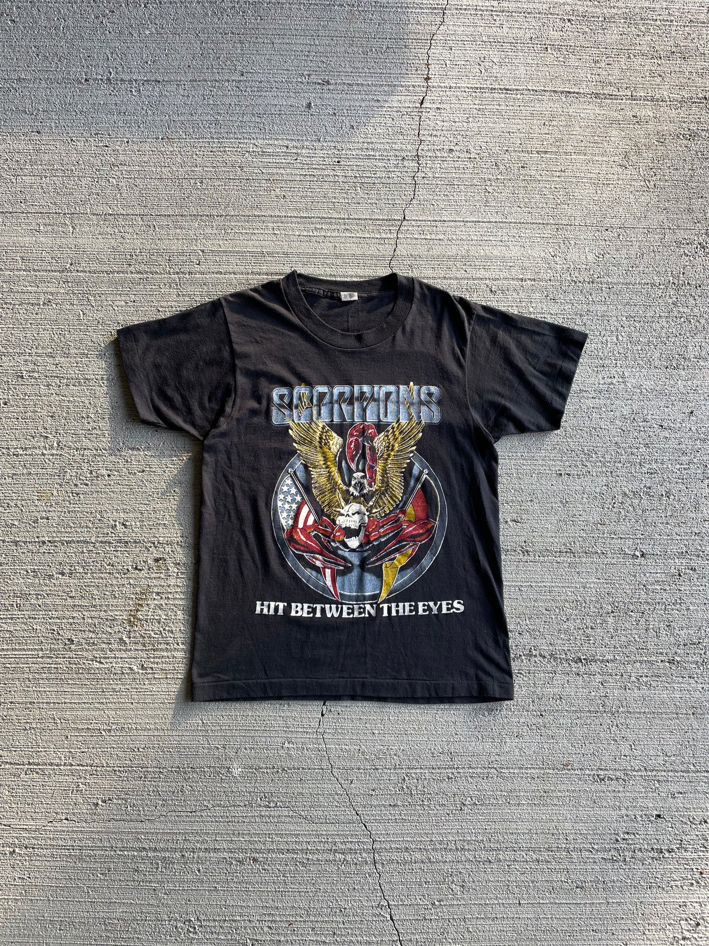 1990 Scorpions ‘Hit Between the Eyes’ Tee