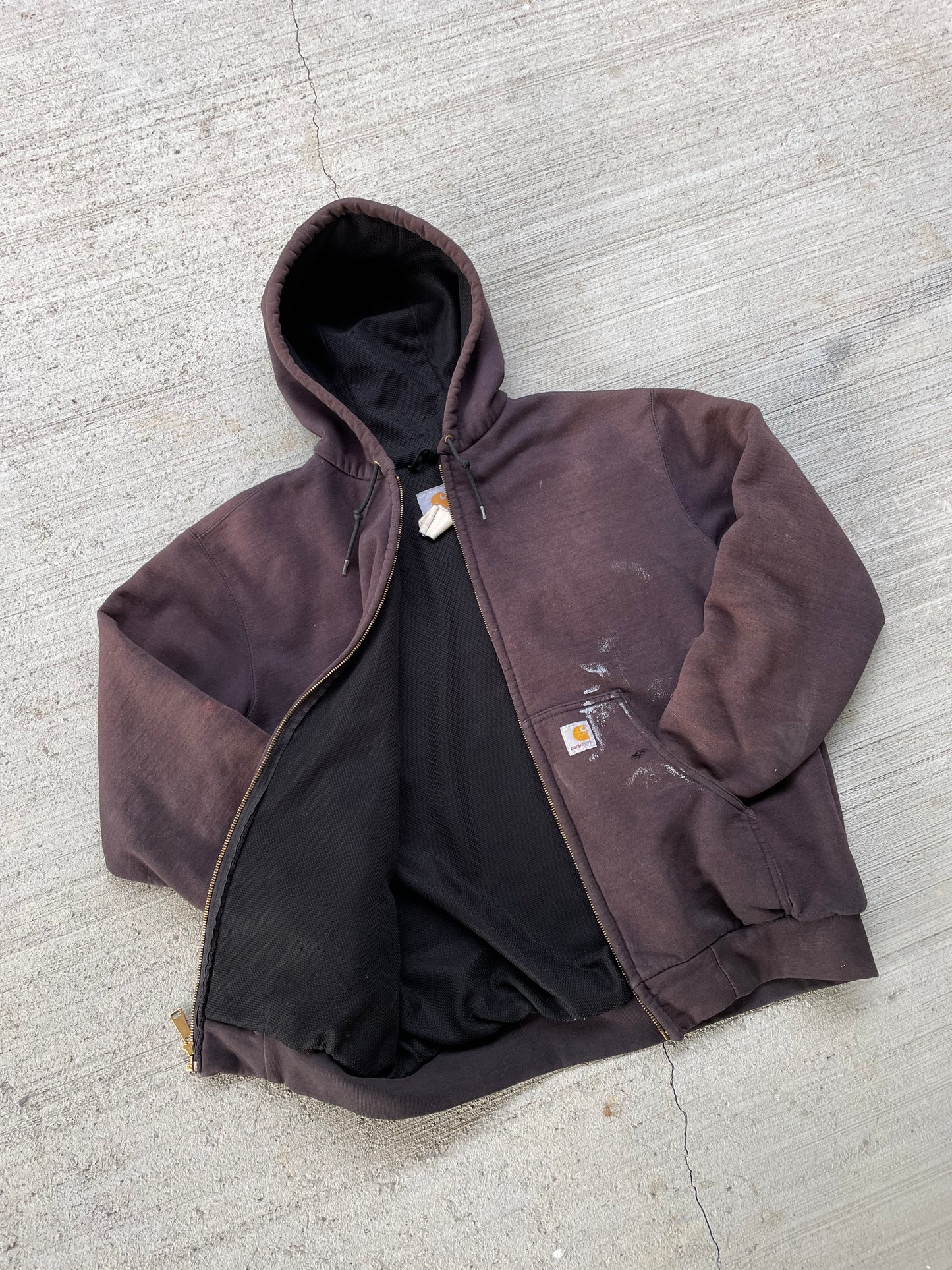 2000s Carhartt Thermal Lined Zip Up Hoodie