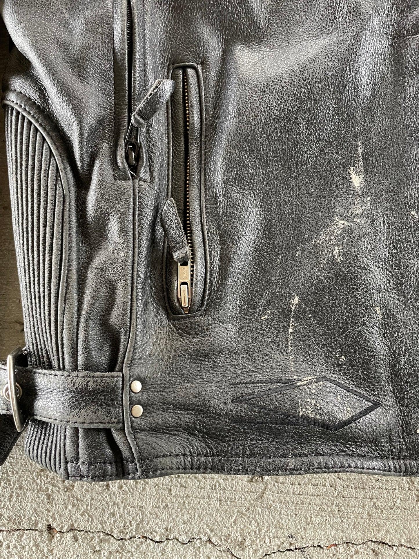 Power Trip Leather Biker Jacket
