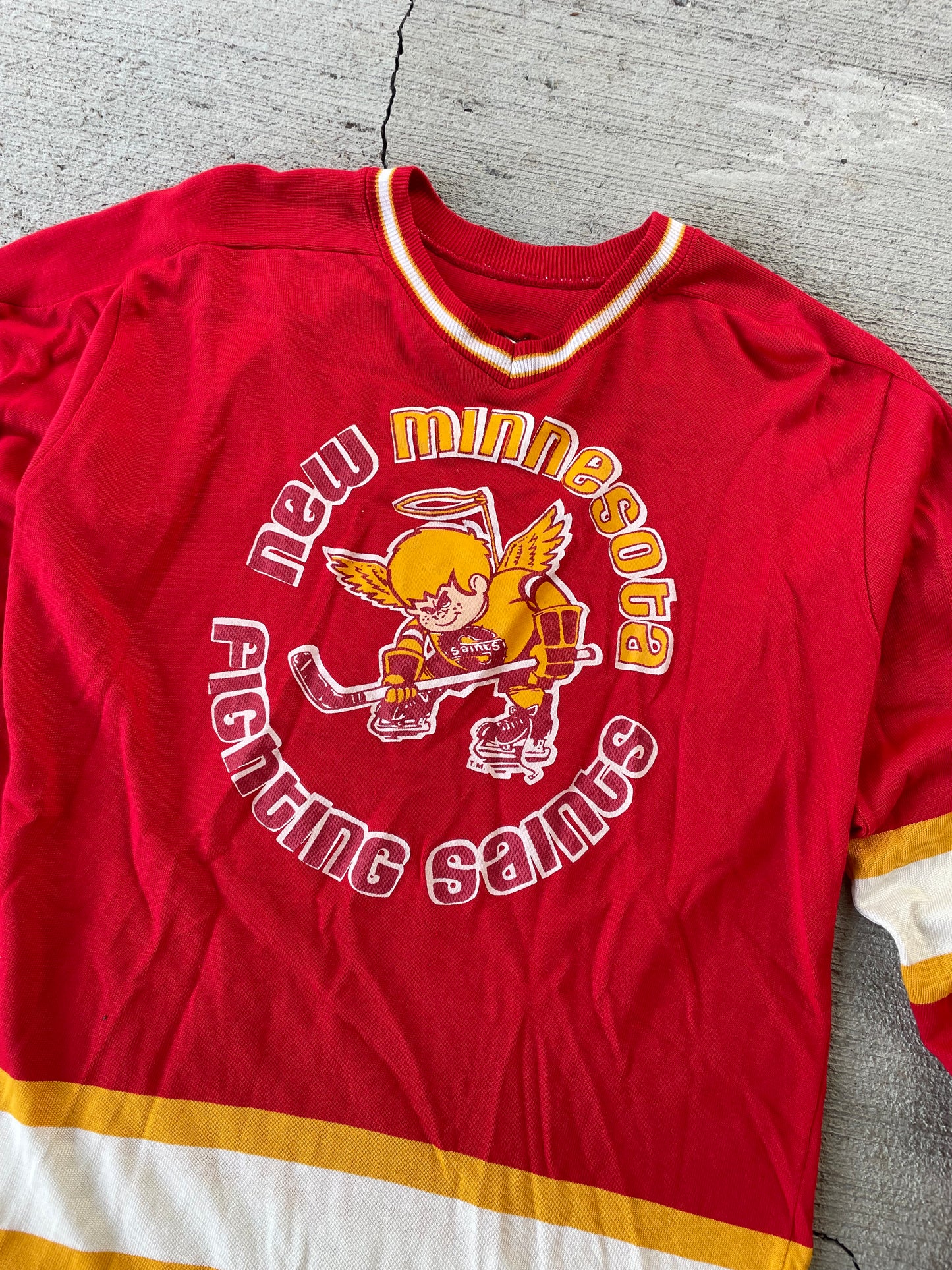 70s New Minnesota Fighting Saints Hockey Jersey