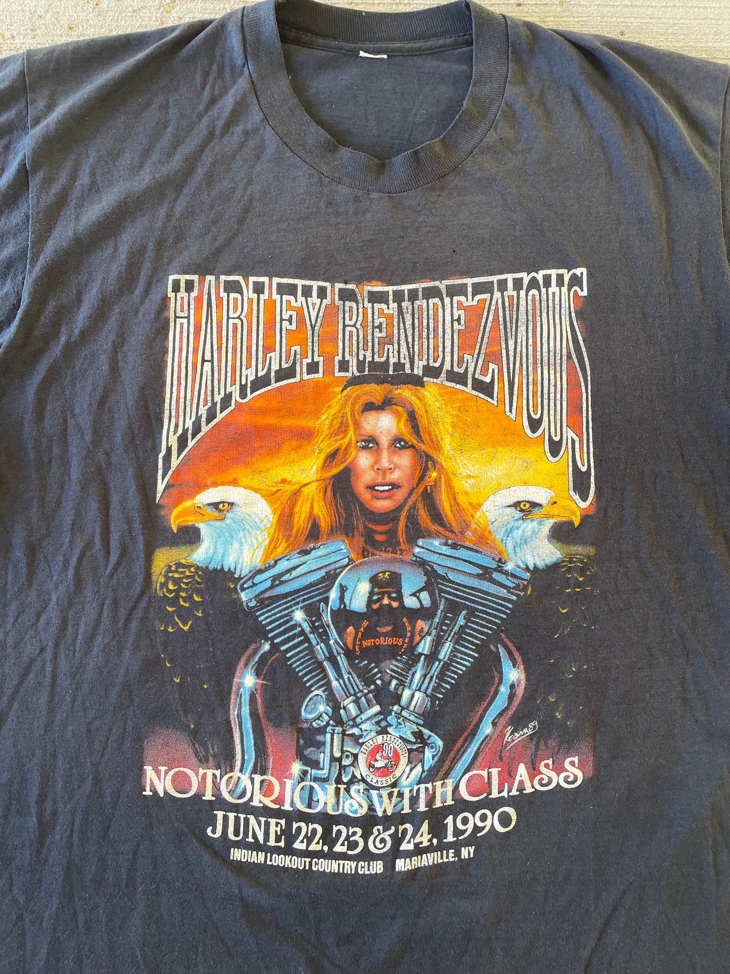 1990 Harley Rendezvous Tee