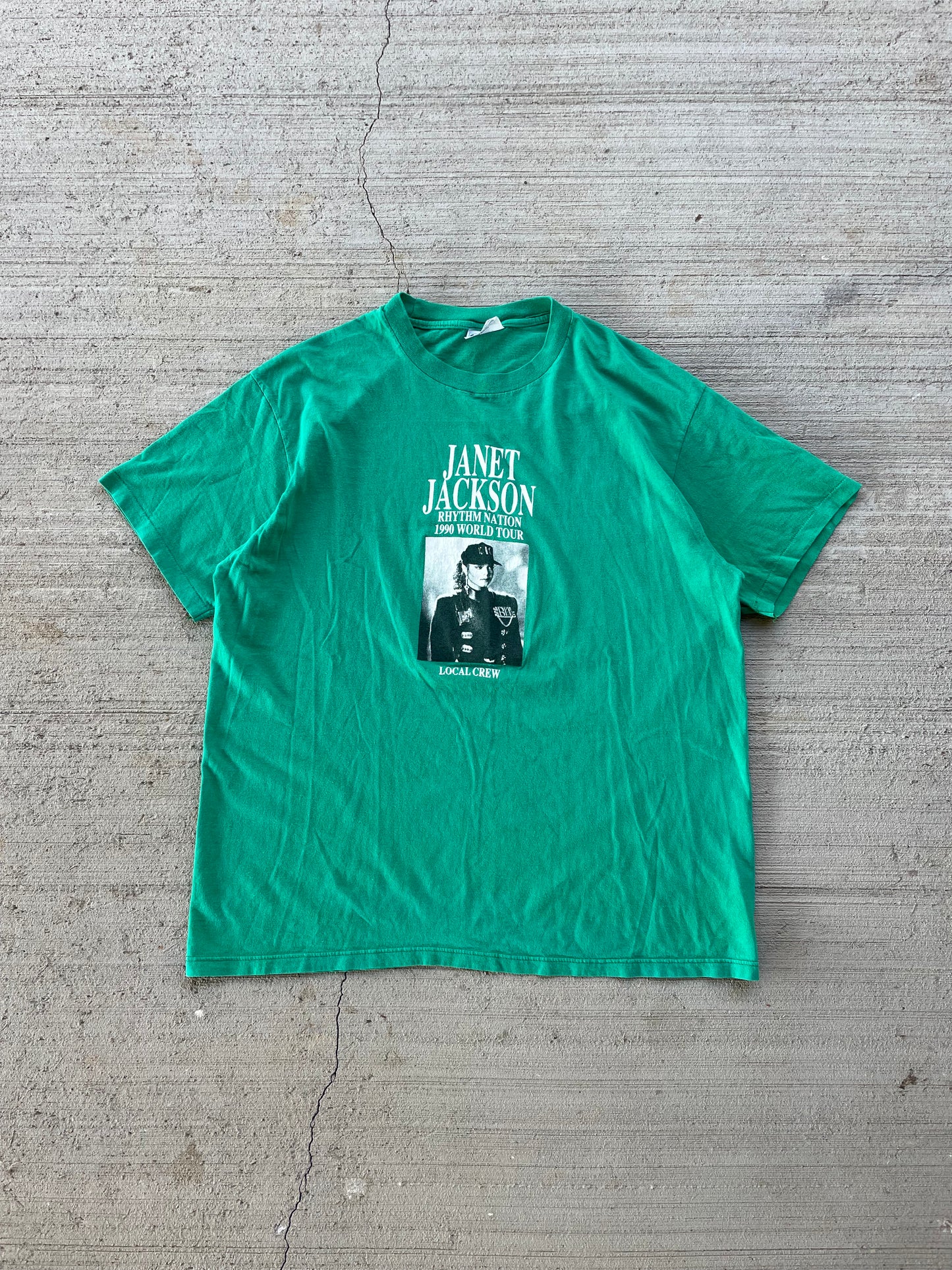 1990 Janet Jackson Rhythm Nation Tour Tee