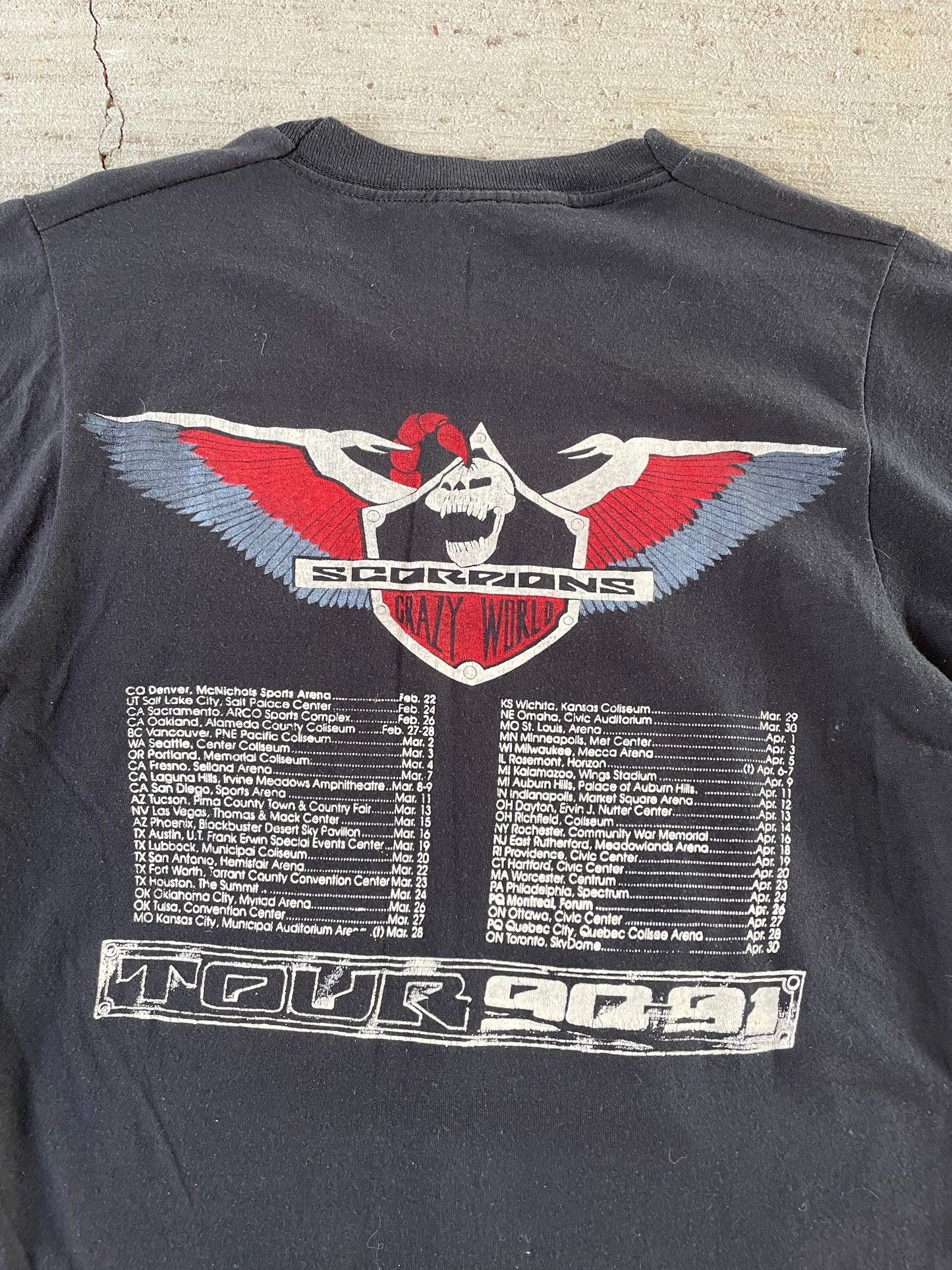 1990 Scorpions ‘Hit Between the Eyes’ Tee
