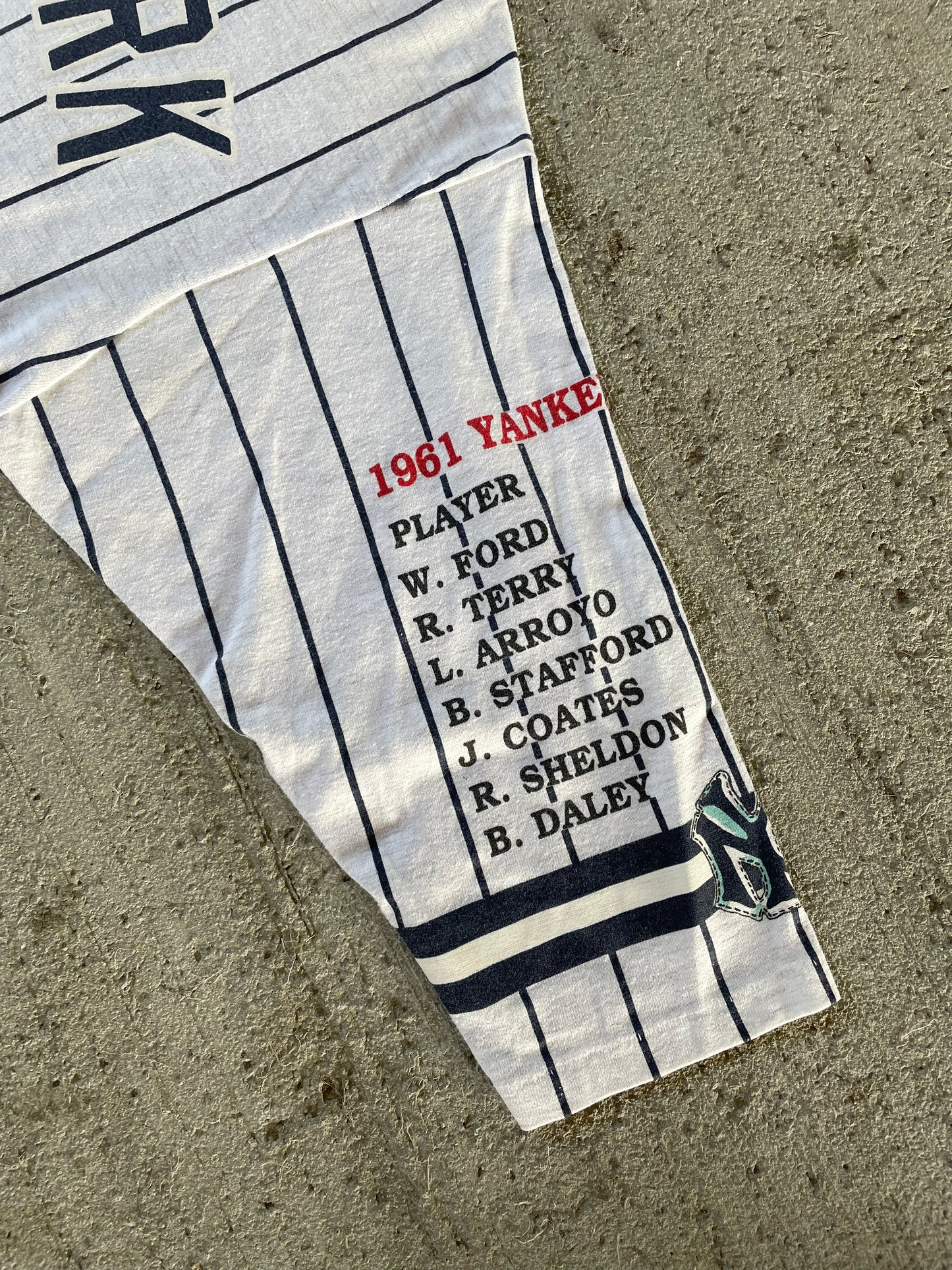 1991 New York Yankees Long Gone AOP Tee