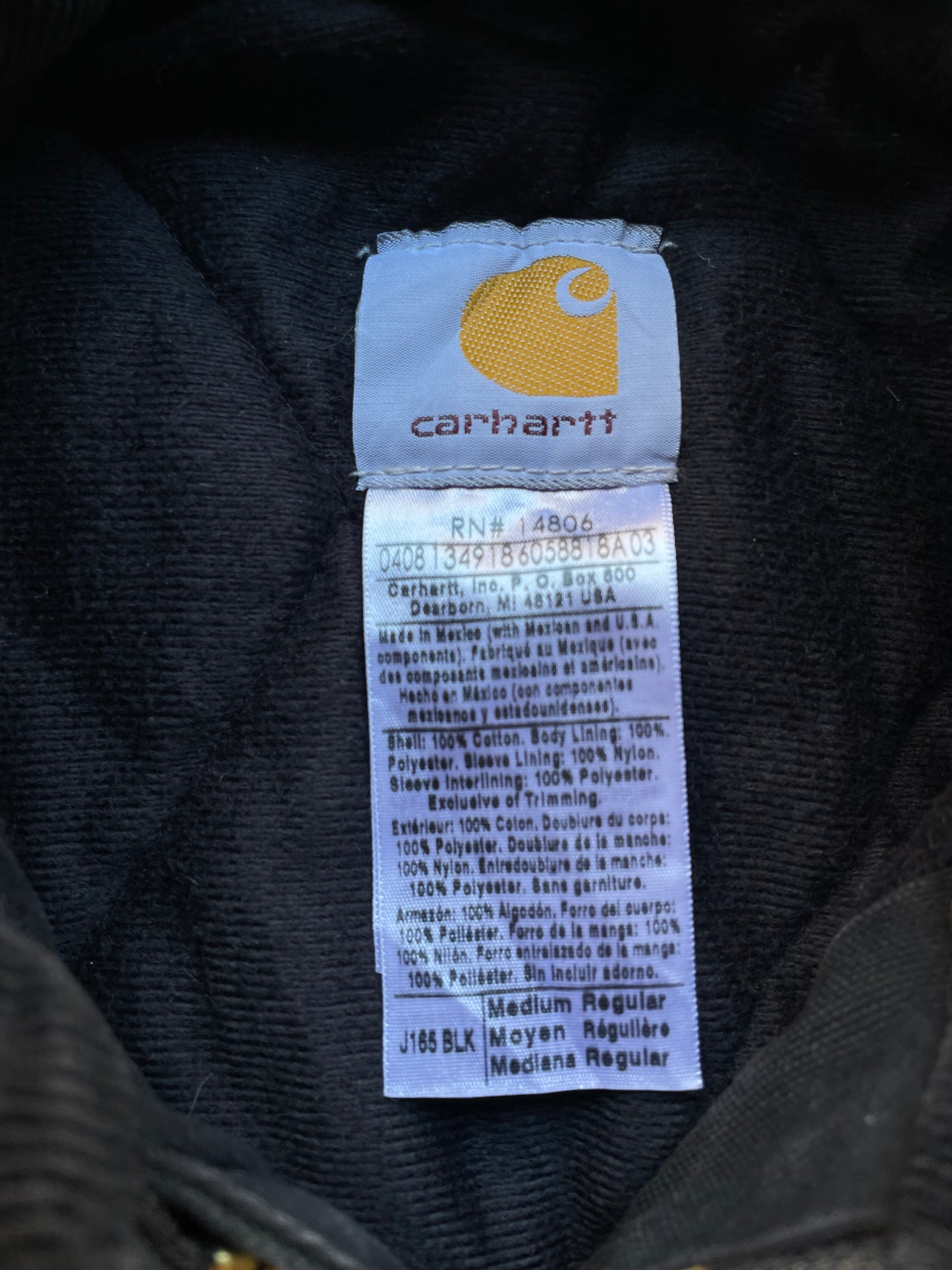 Y2K Carhartt J165 Bomber Jacket