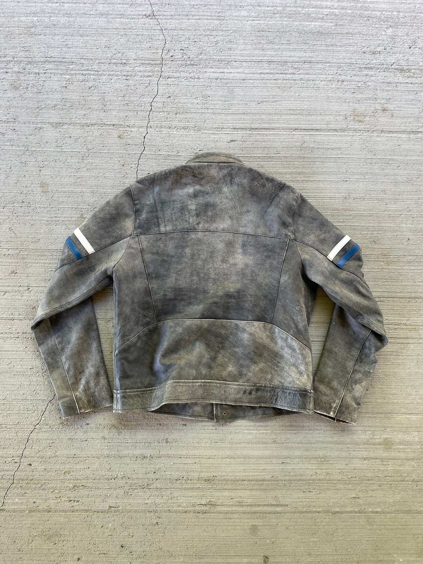 Y2K Quiksilver Leather Moto Jacket