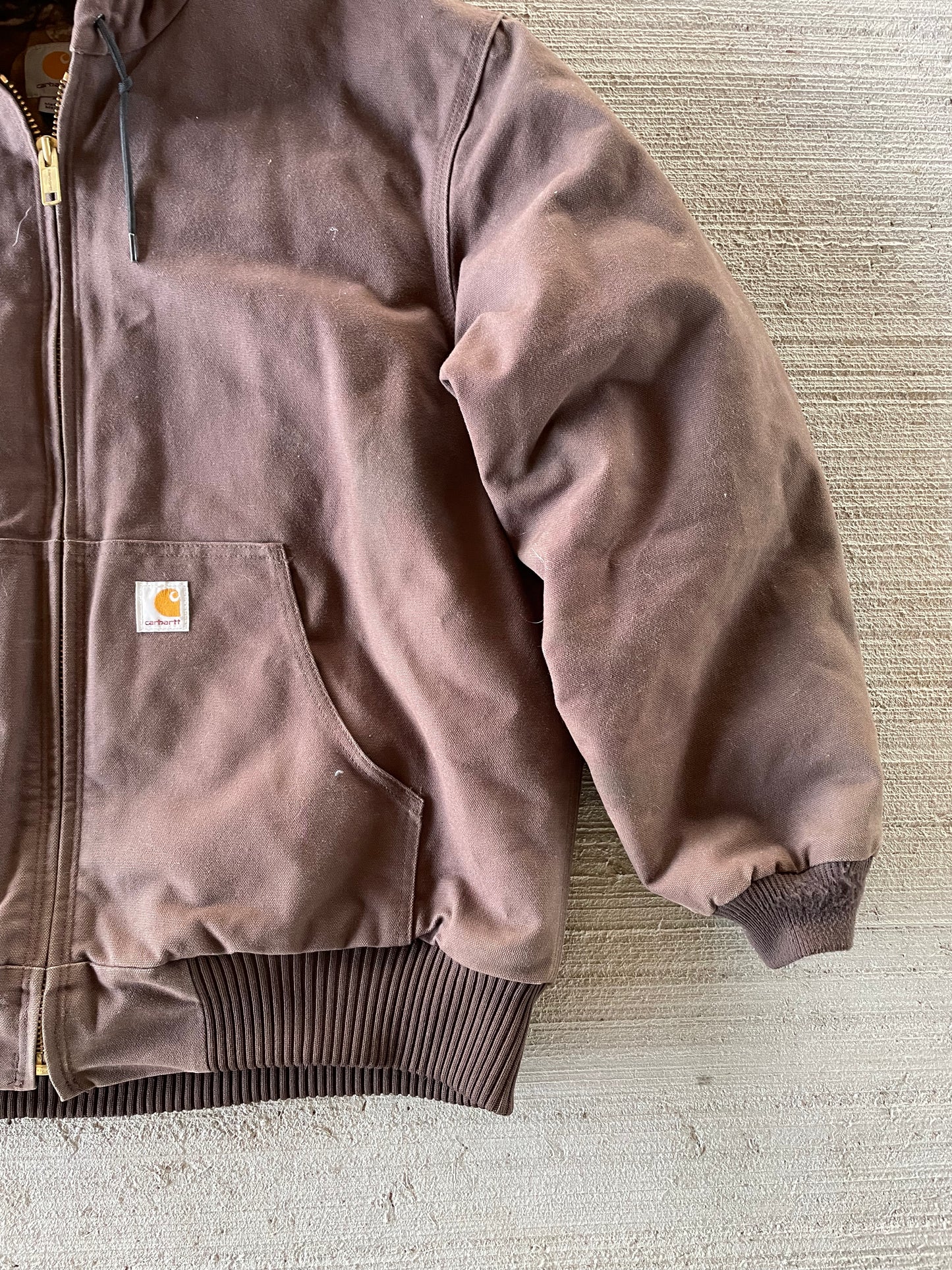 Carhartt Camo Flannel Lined Hooded Duck Jacket