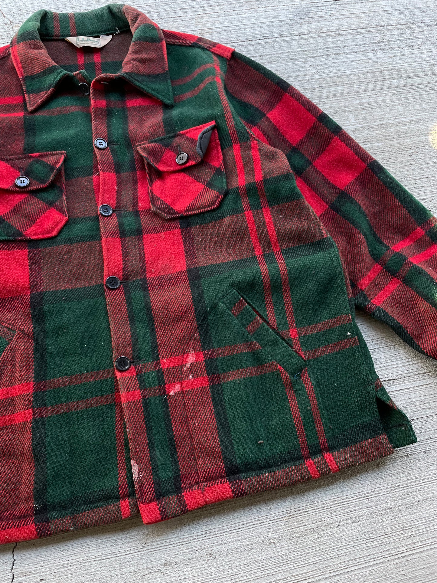 60s L.L. Bean Wool Flannel Jacket