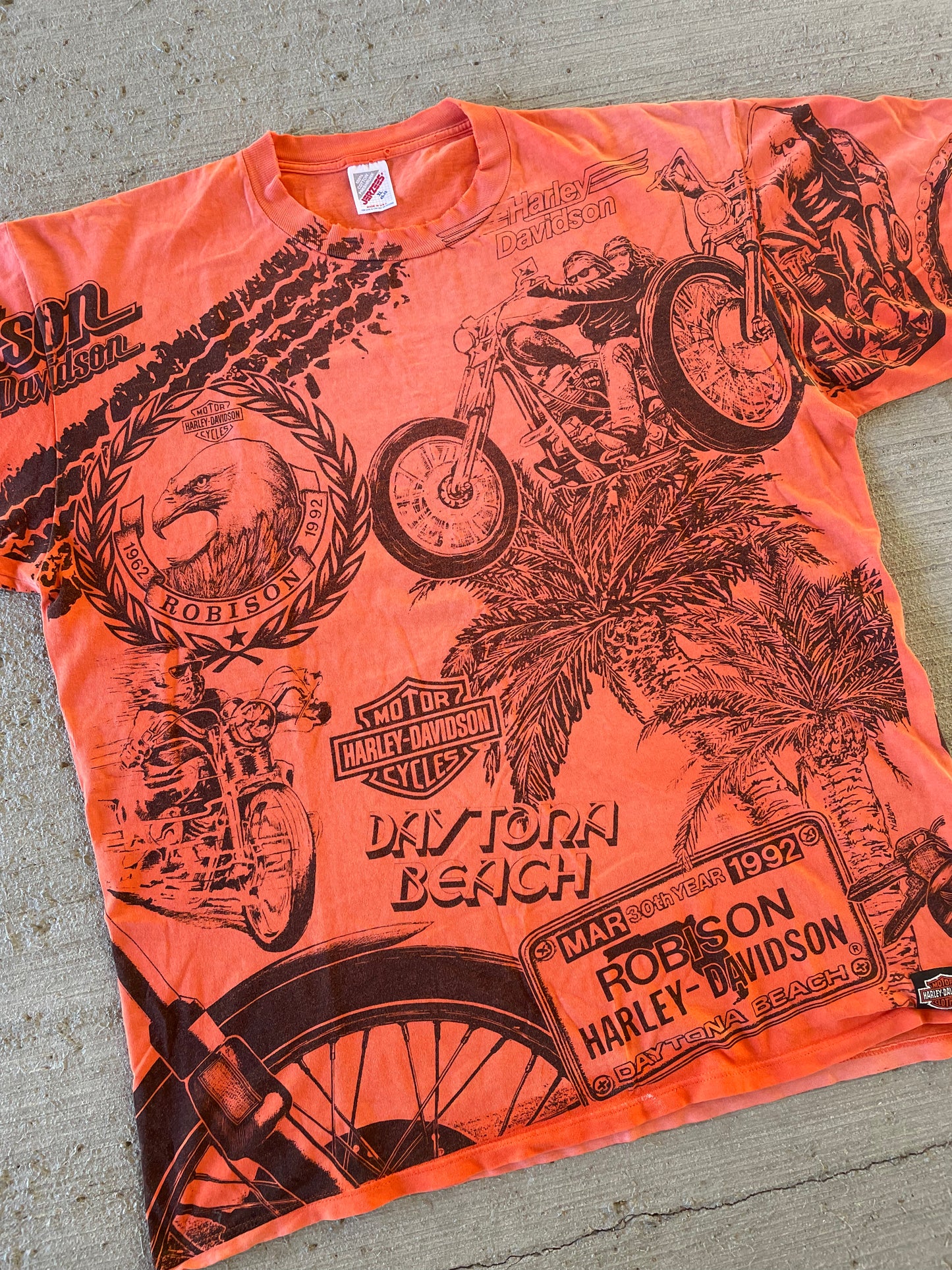 1992 Harley Davidson AOP Daytona Beach Tee