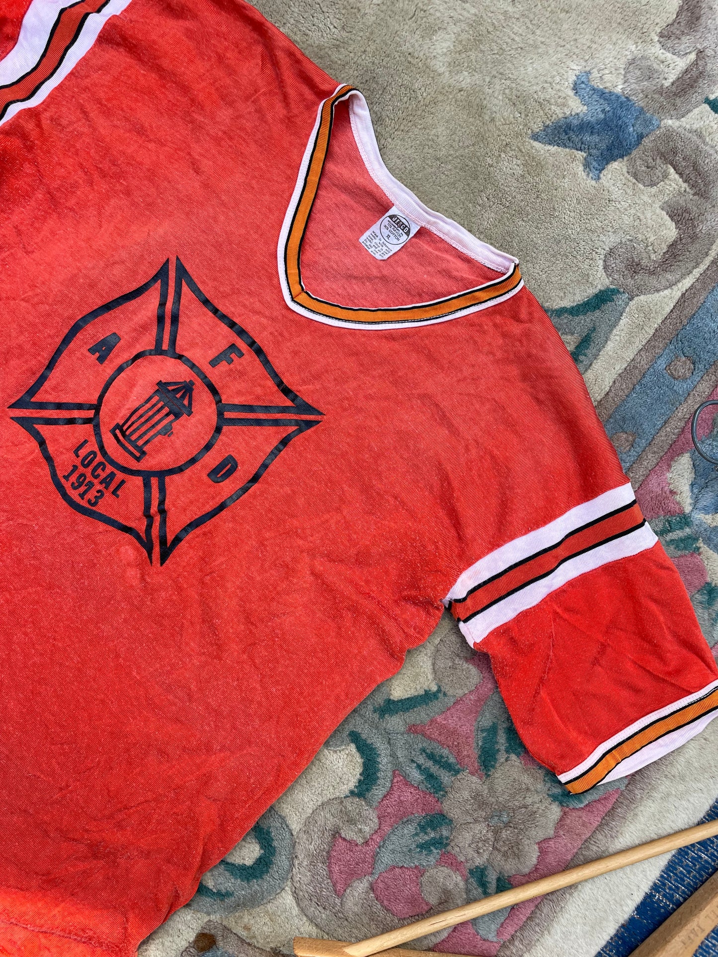 Vintage 1970s Agawam Fire Dept. Tee