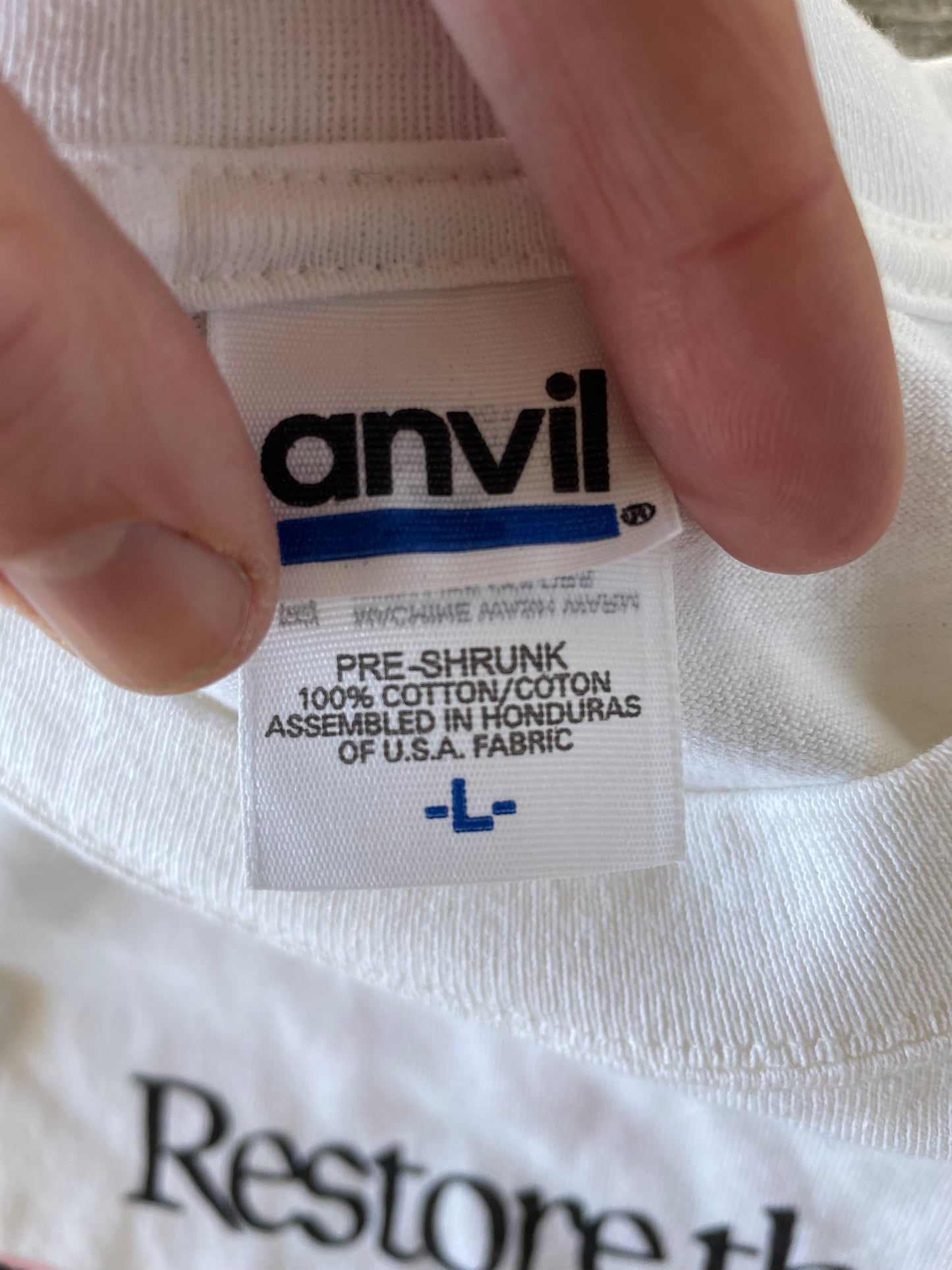 2000s Restore the Wolf Wildlife tee