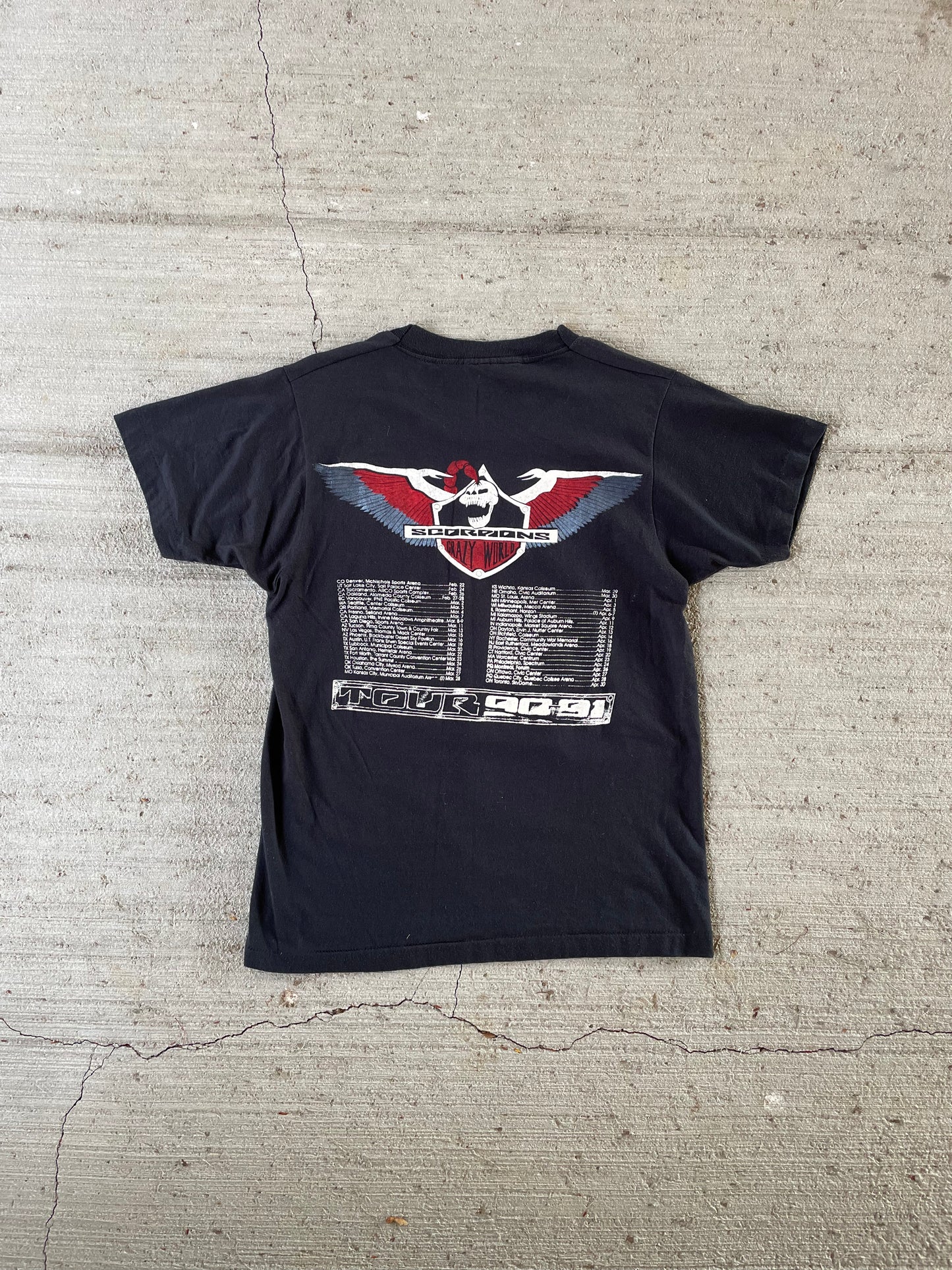 1990 Scorpions ‘Hit Between the Eyes’ Tee