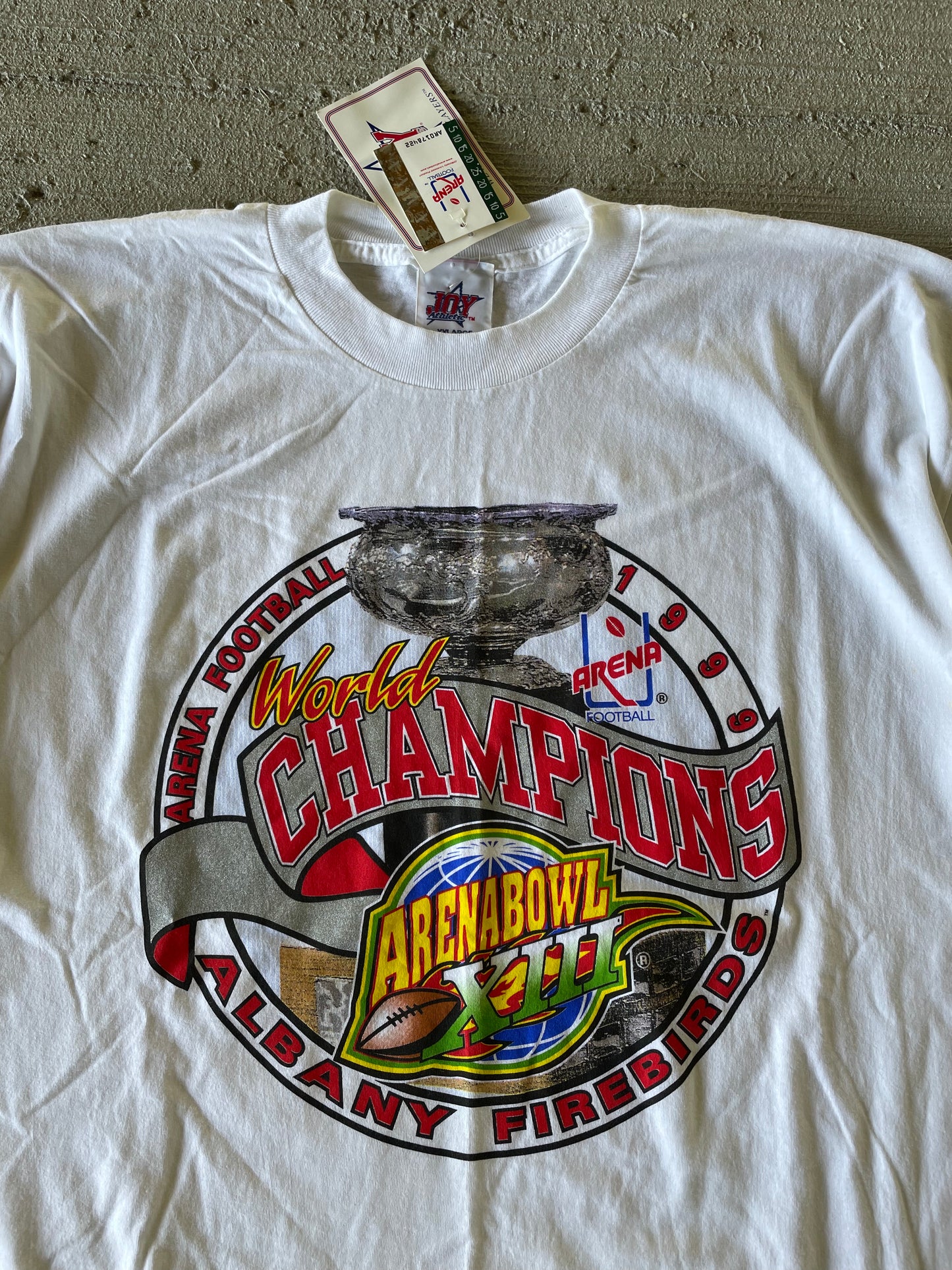 1999 Albany Firebirds Arena Football Champs Tee