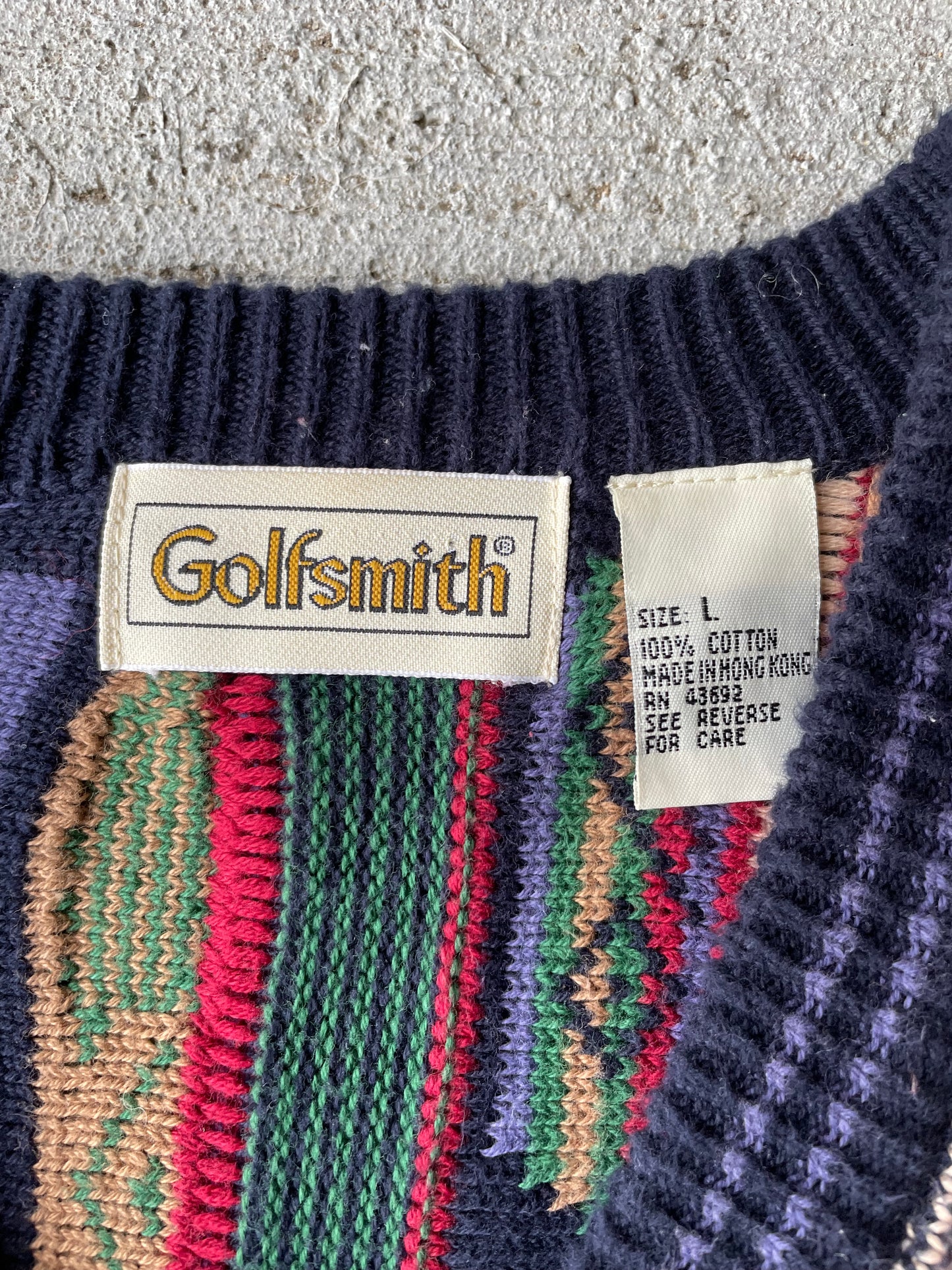 1990s Coogi Style Golfsmith Sweater