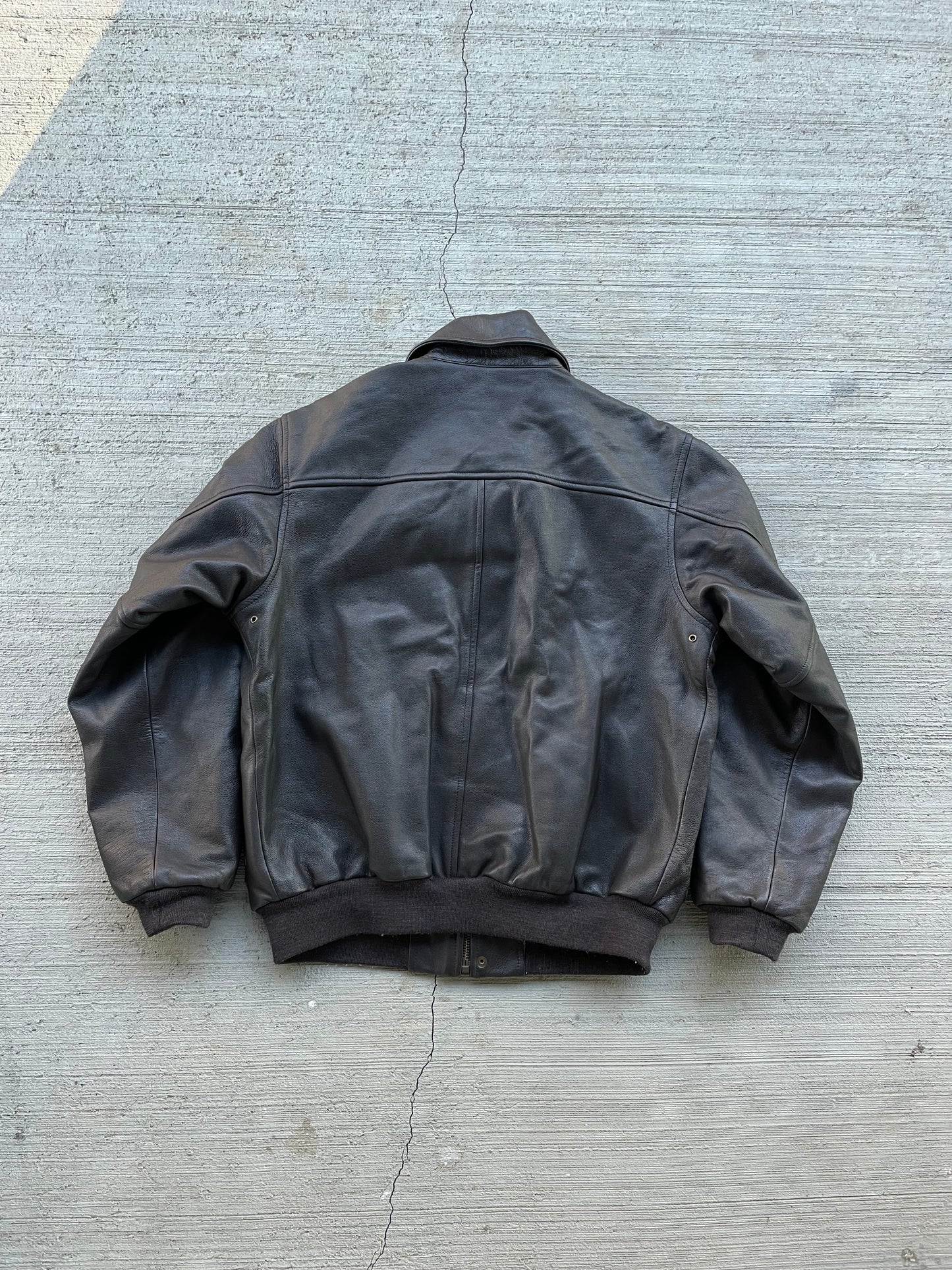 90s L.L. Bean Leather Bomber Jacket