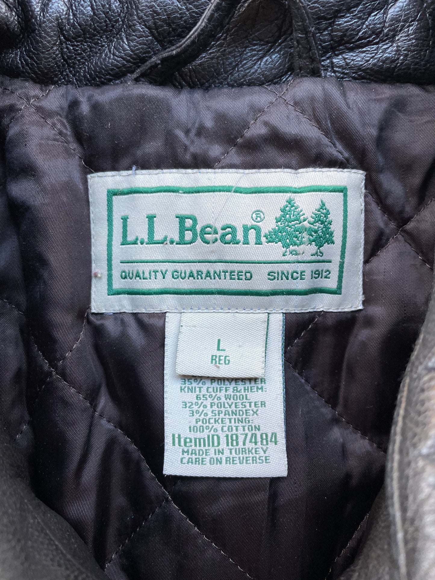 90s L.L. Bean Leather Bomber Jacket