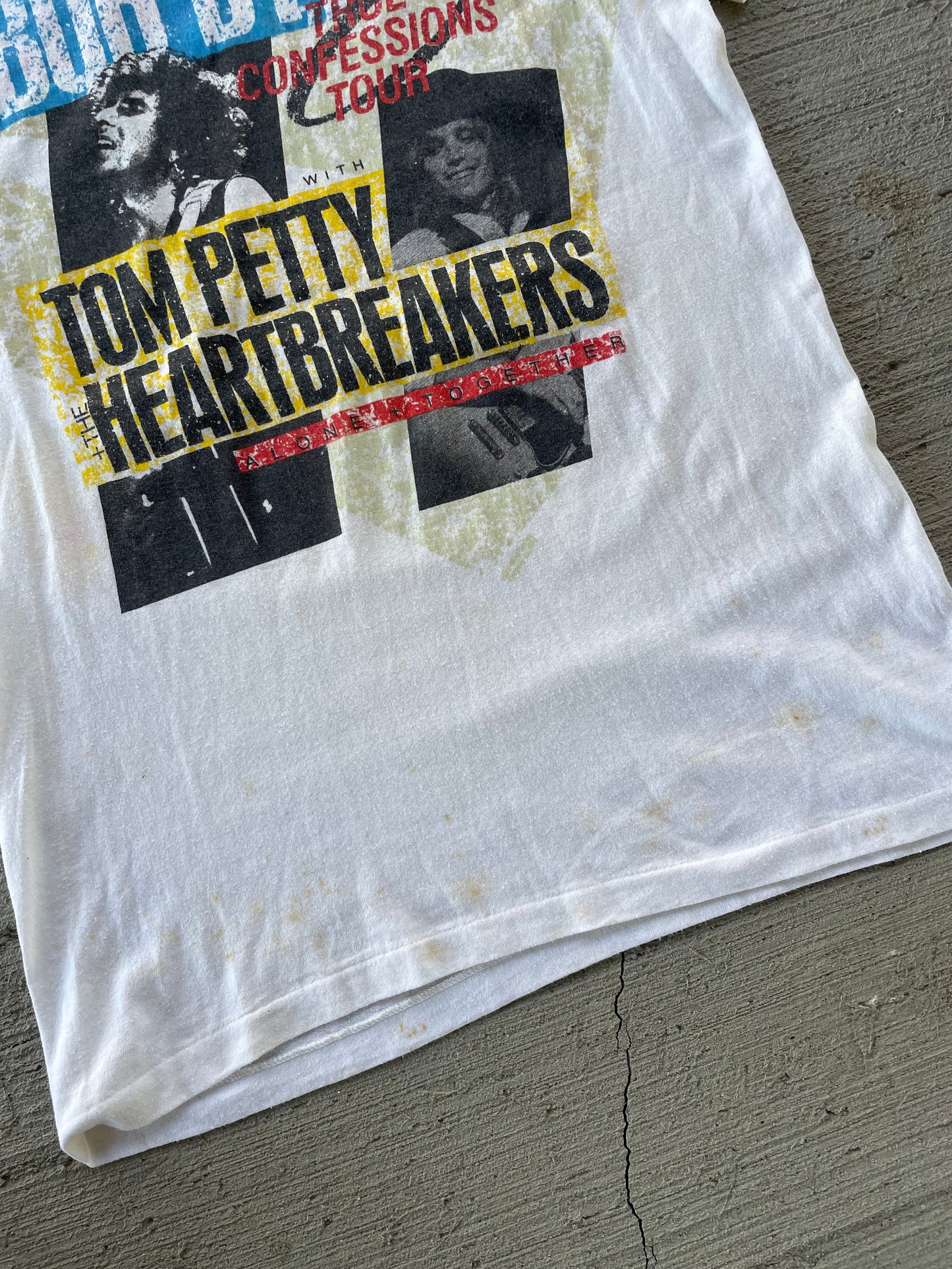 1986 Bob Dylan & Tom Petty True Confessions Tour Tee