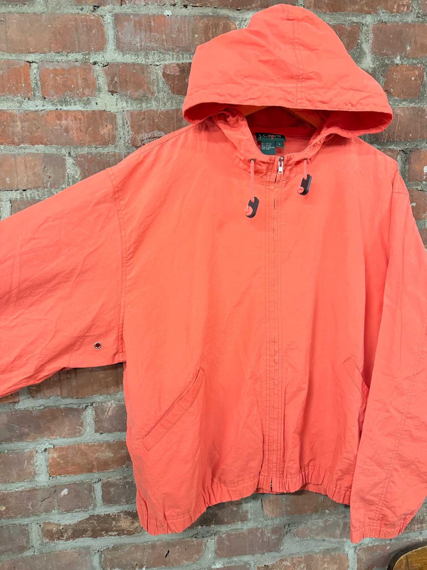 Vintage 90s J. Crew Anorak Lightweight Zip-Up Jacket