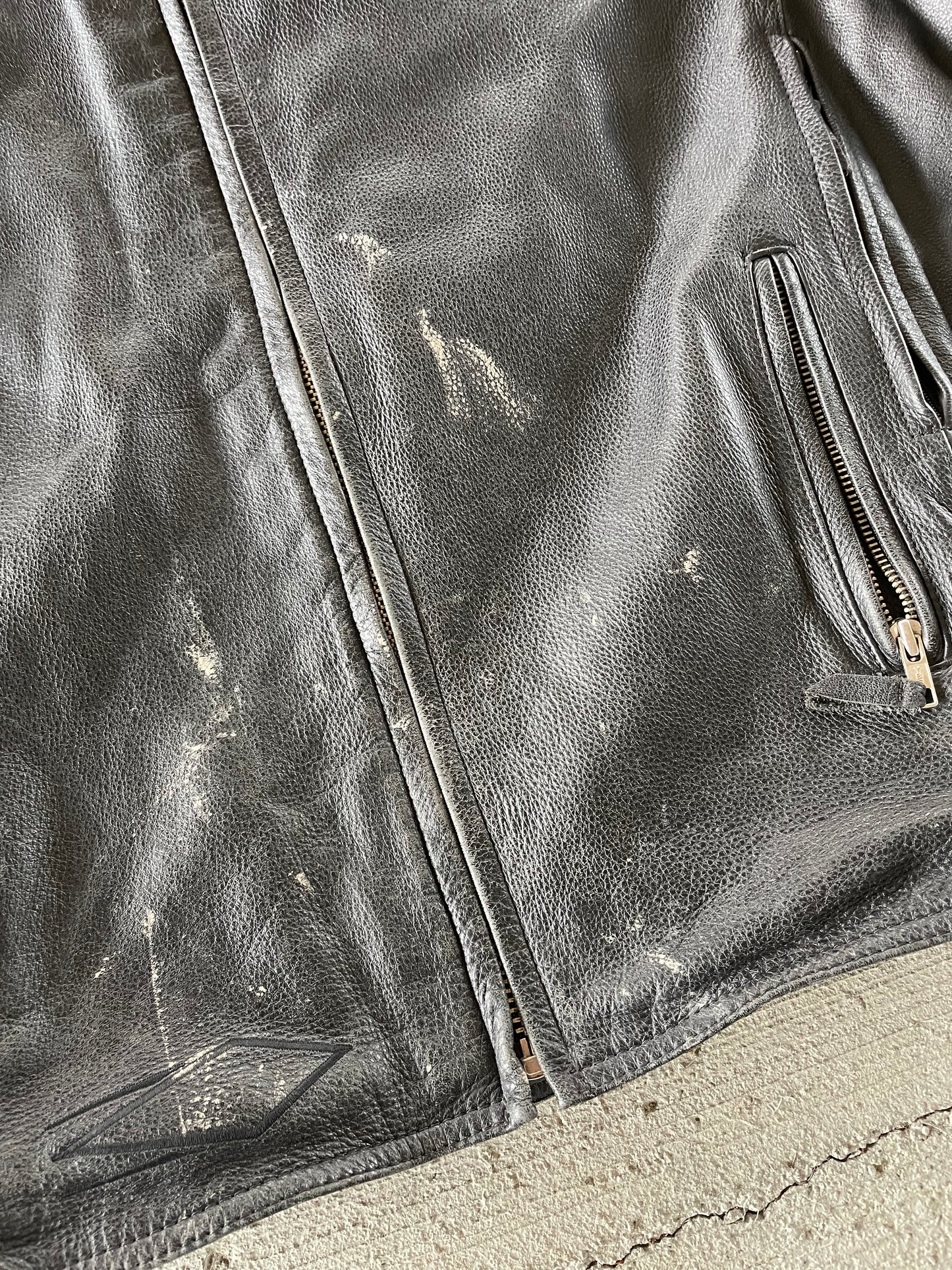 Power Trip Leather Biker Jacket