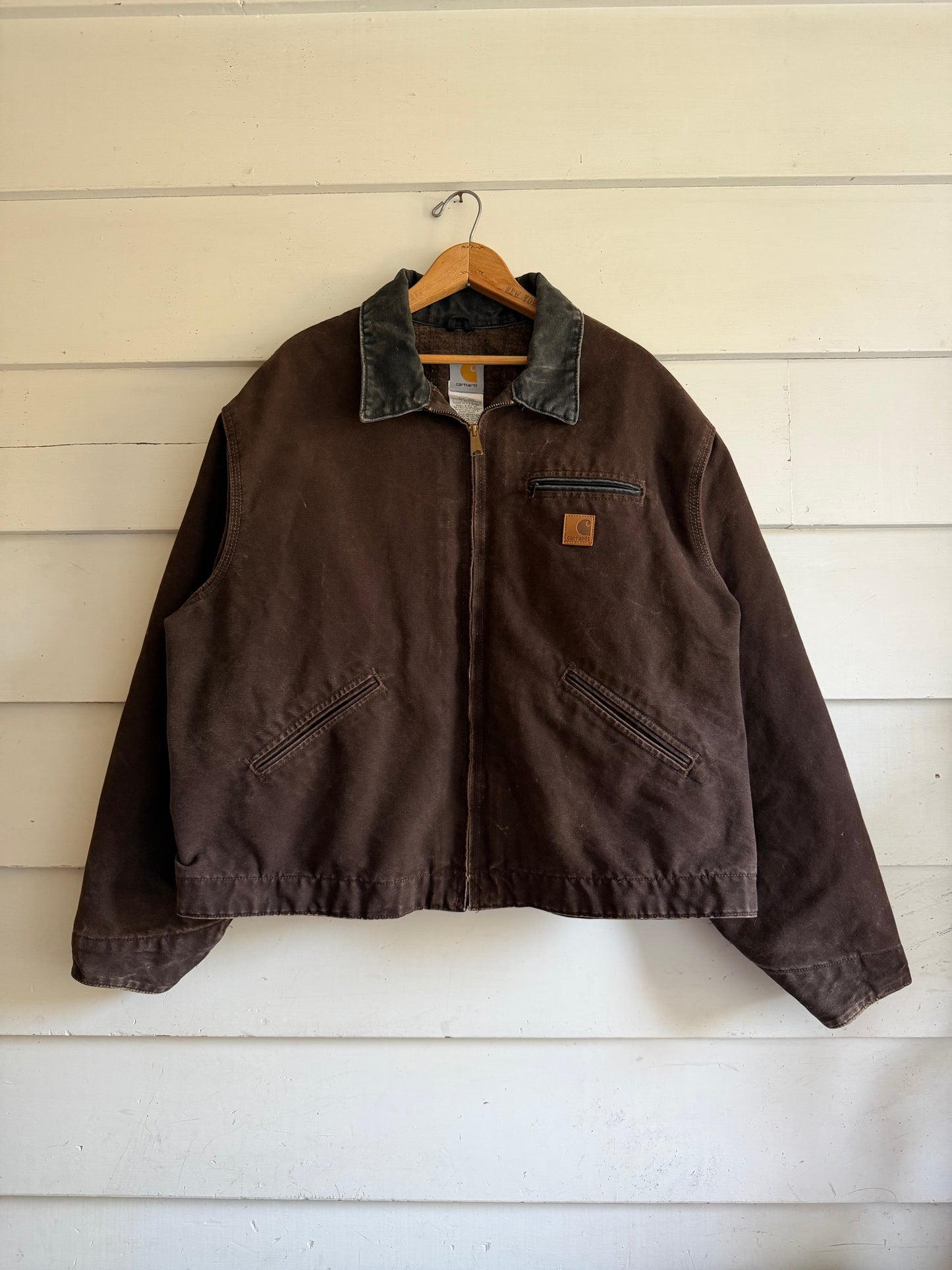 2010 Dark Brown Carhartt Detroit Blanket Lined Jacket (J97 DKB)