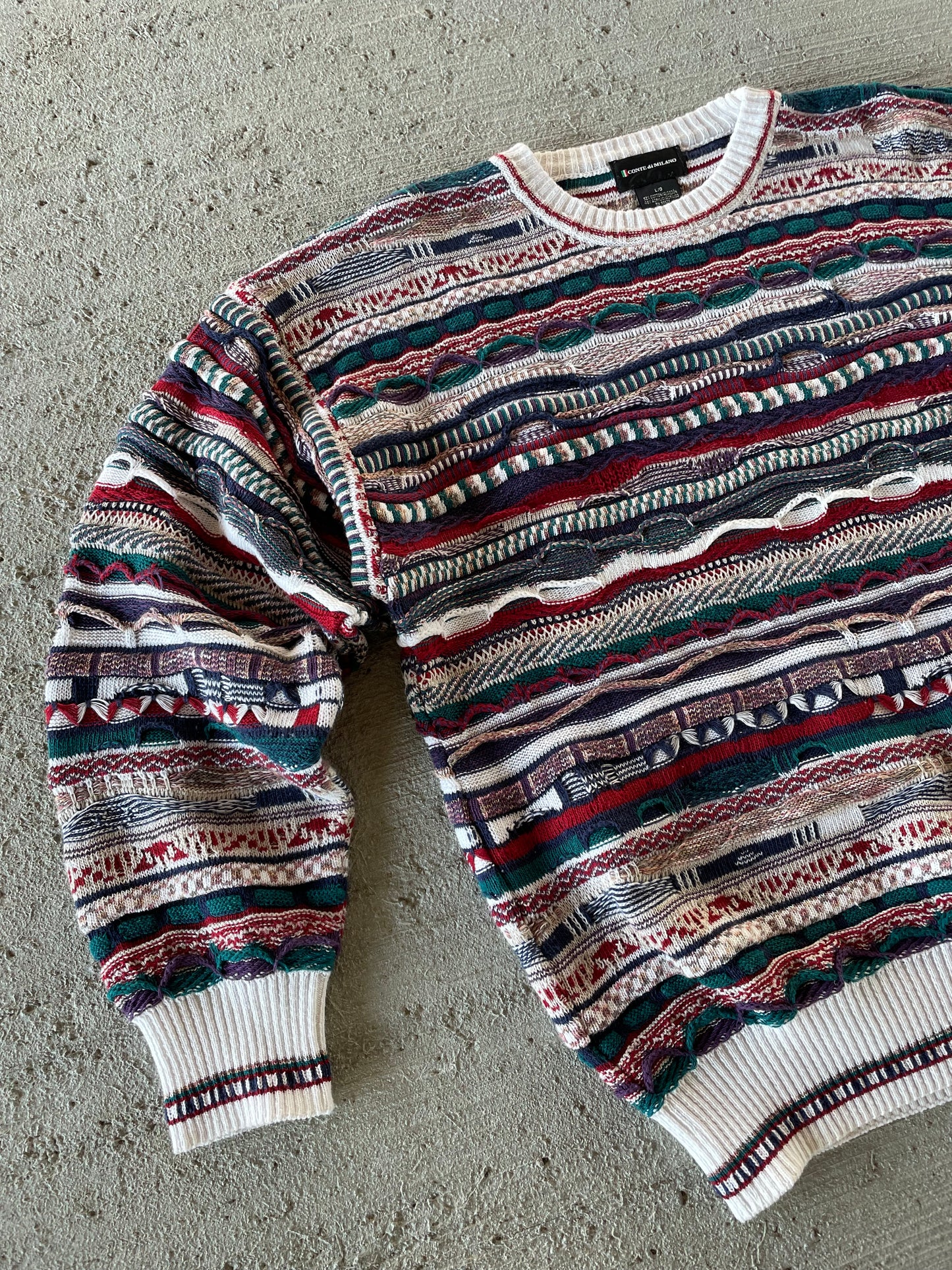 Vintage Conte Di Milano Coogi Style Sweater