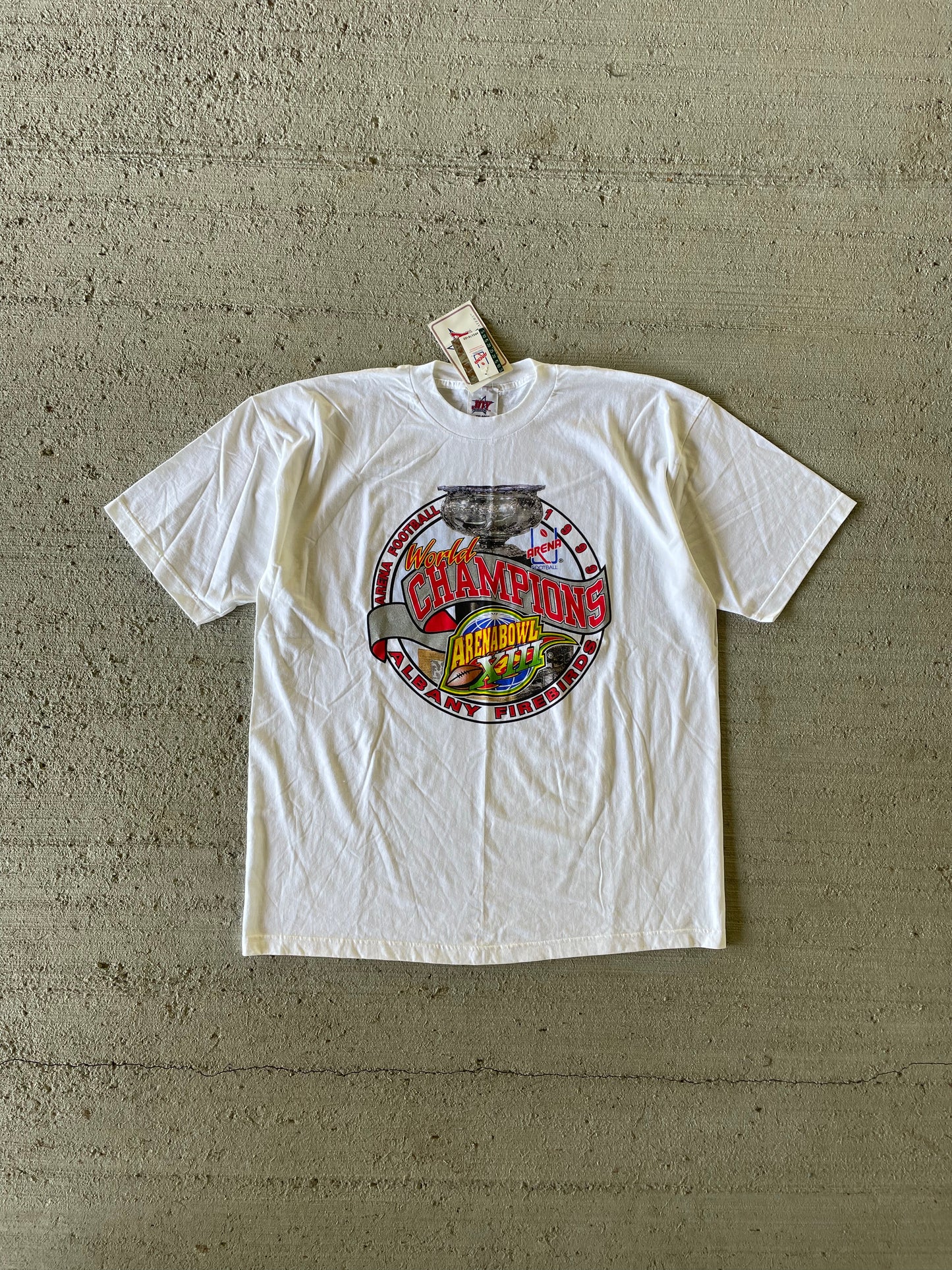 1999 Albany Firebirds Arena Football Champs Tee
