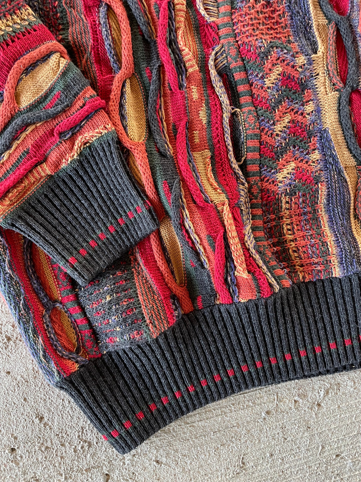 90s J Ferrar Coogi Style Sweater