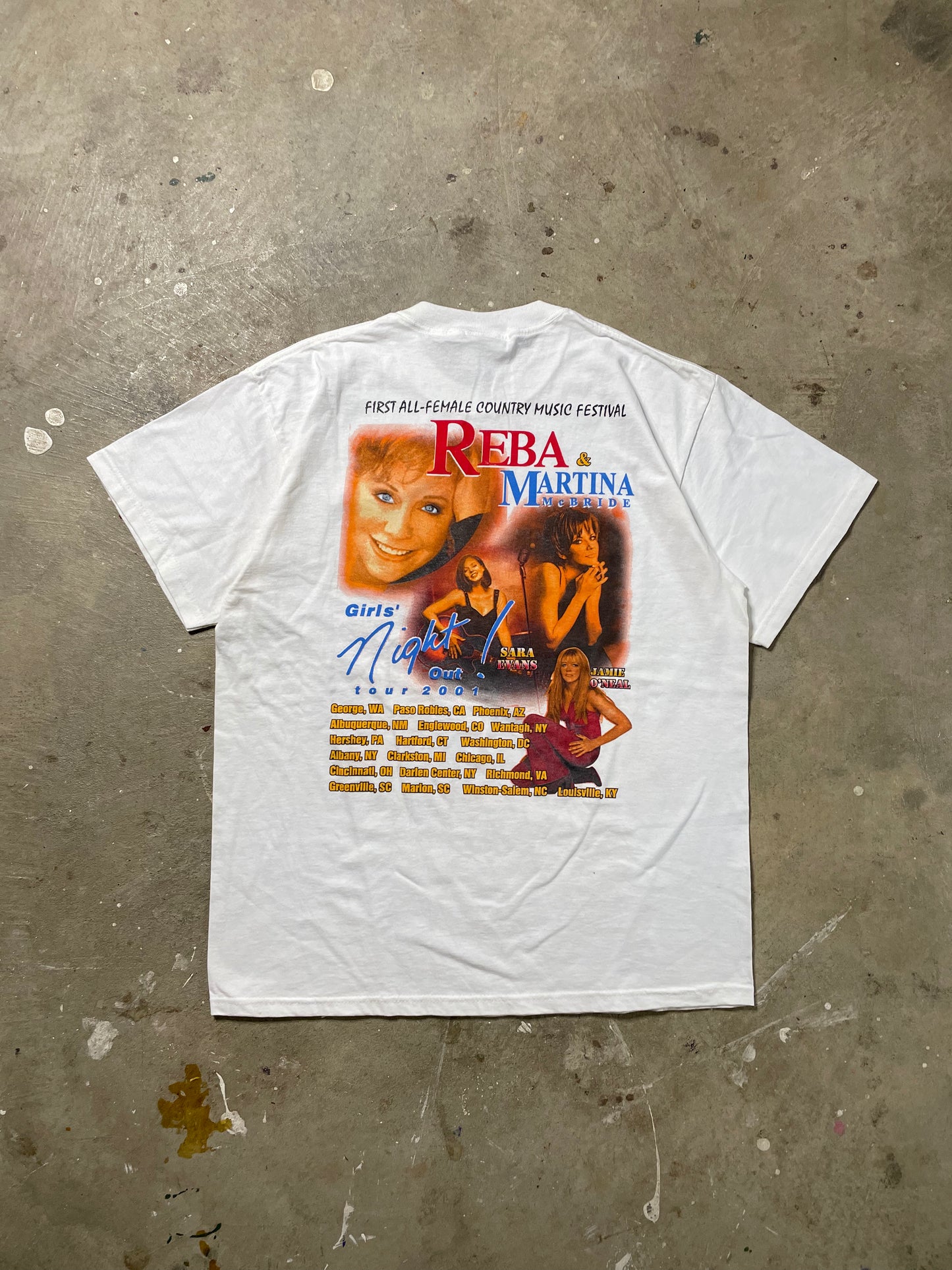 2001 Reba Mcentire ‘Girl’s Night Out’ Tour Tee