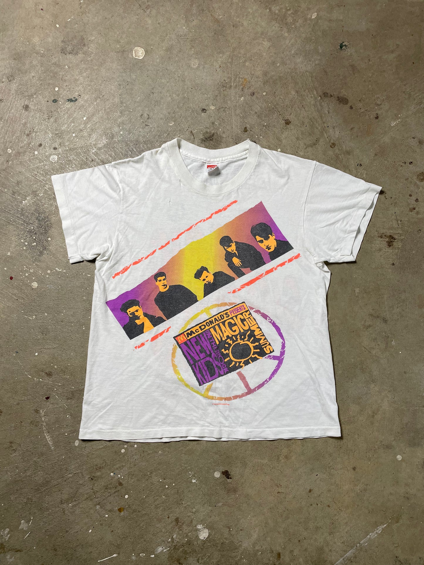 1990 New Kids on the Block Tour Tee