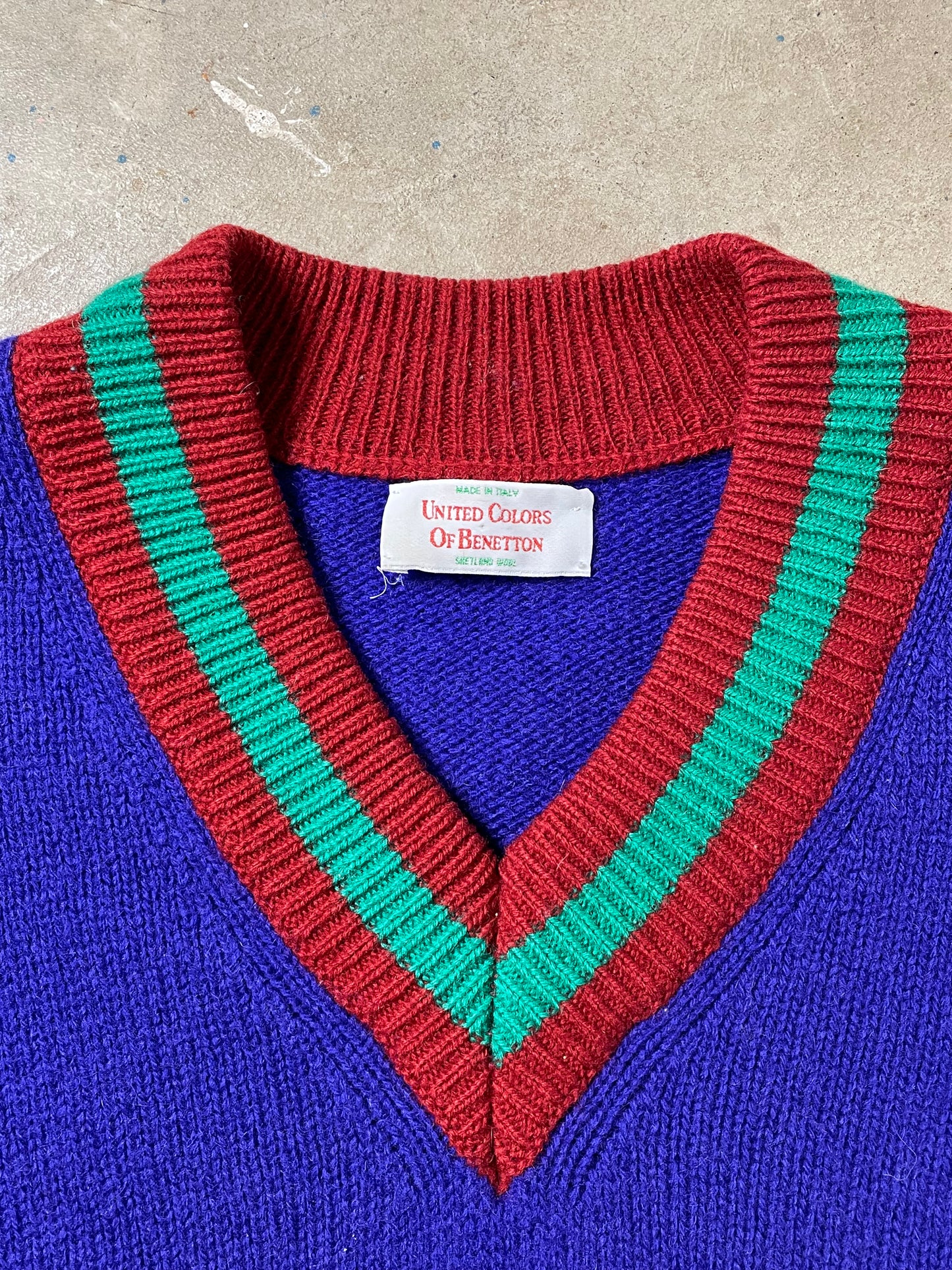 1980s Italian Wool Cricket Sweater