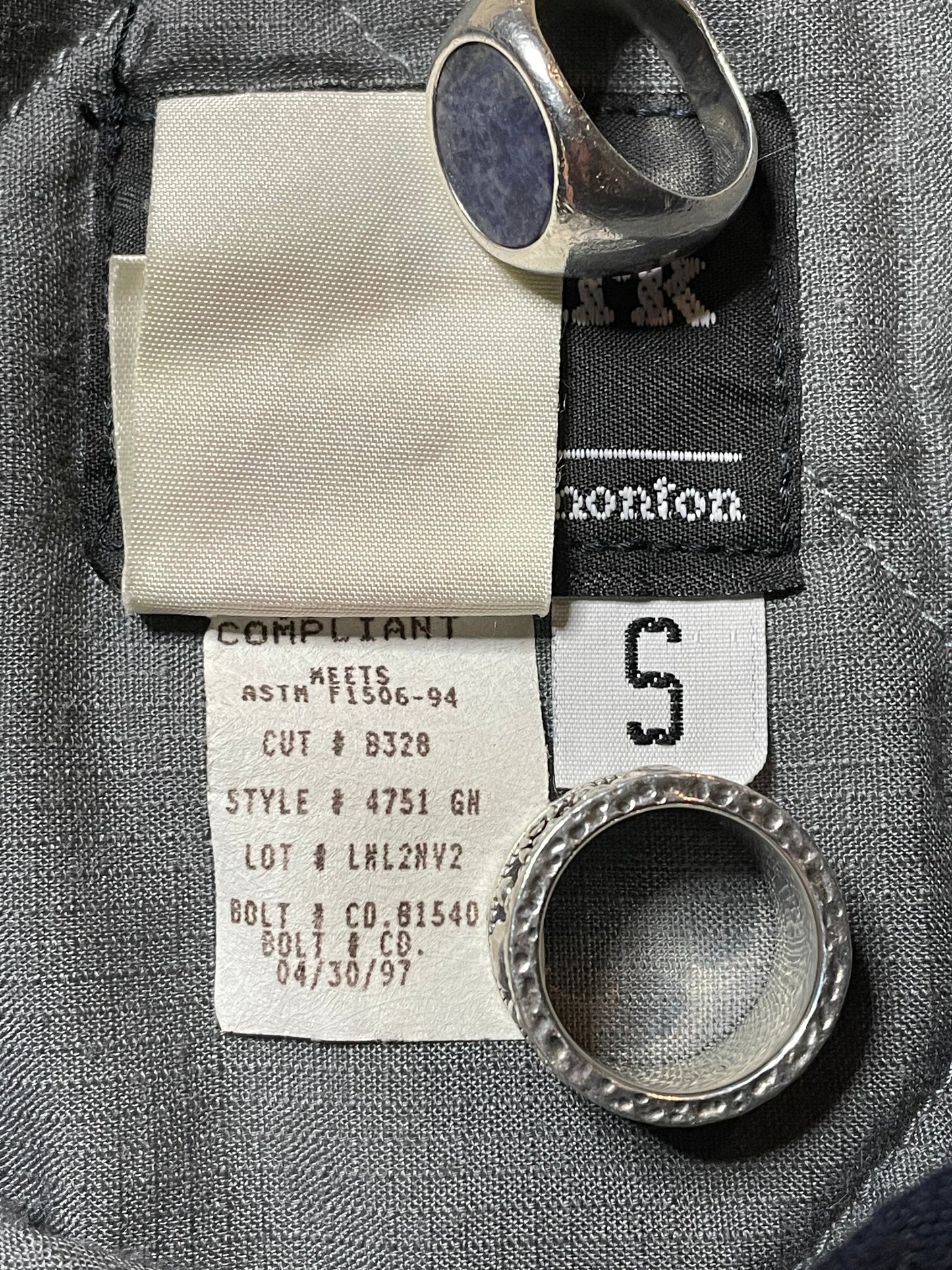 1997 Bulwark Flame Resistant Liner Jacket
