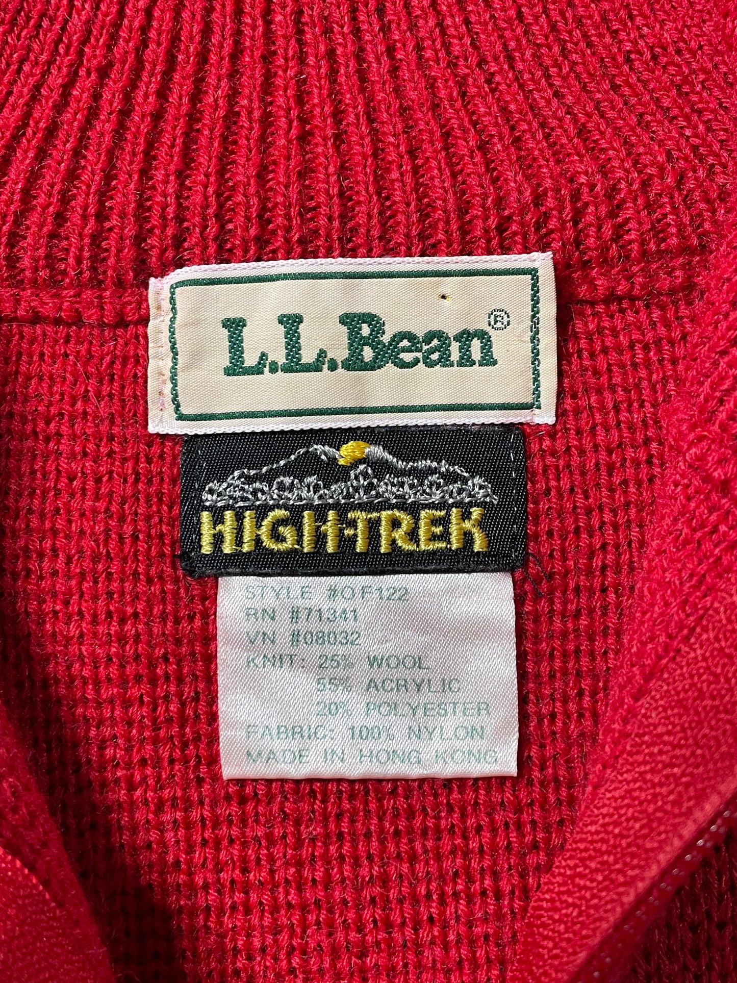 1980s LL Bean High Trek Ski Sweater