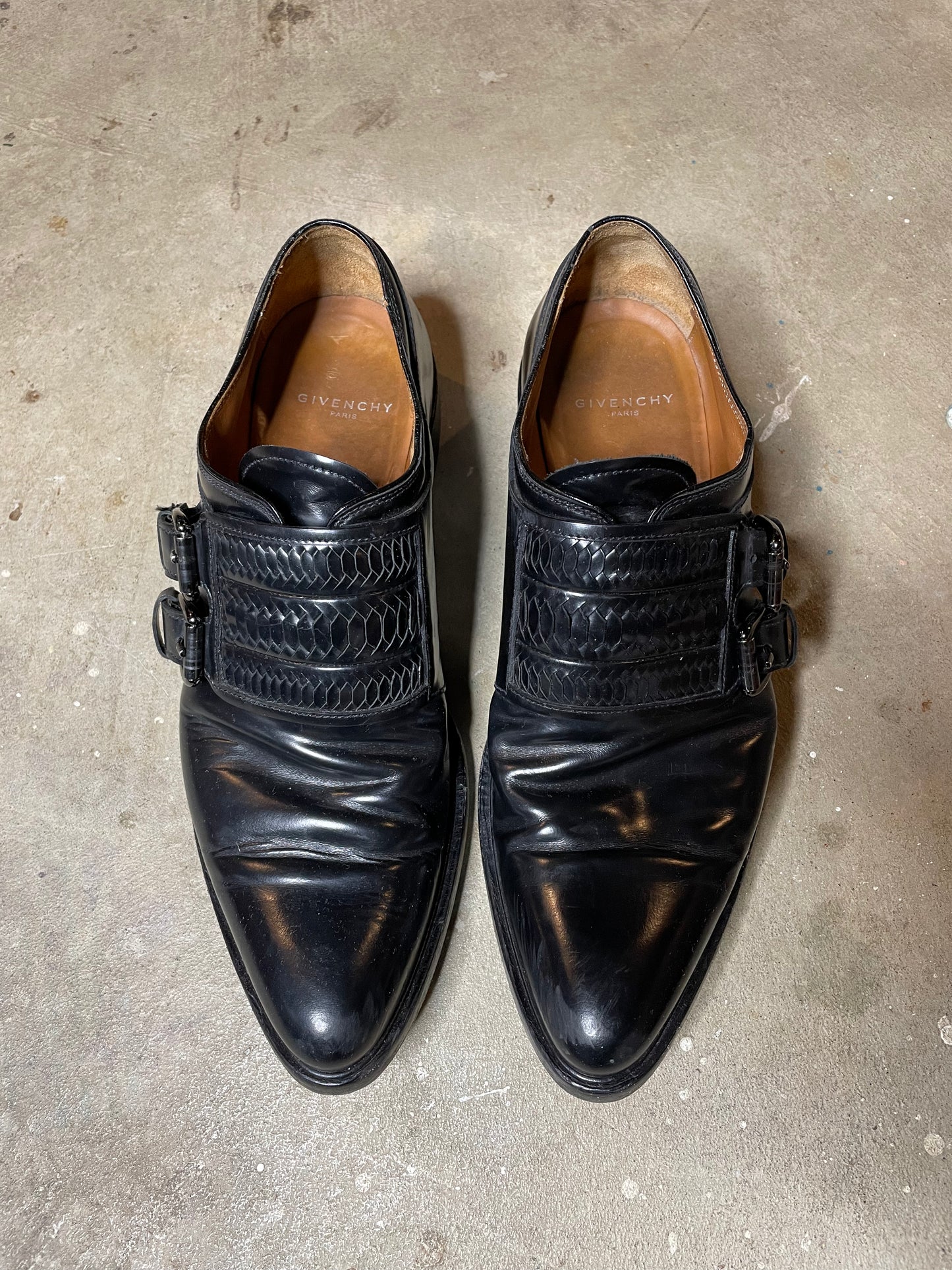 Givenchy Napoleone Leather Double Monk Shoe