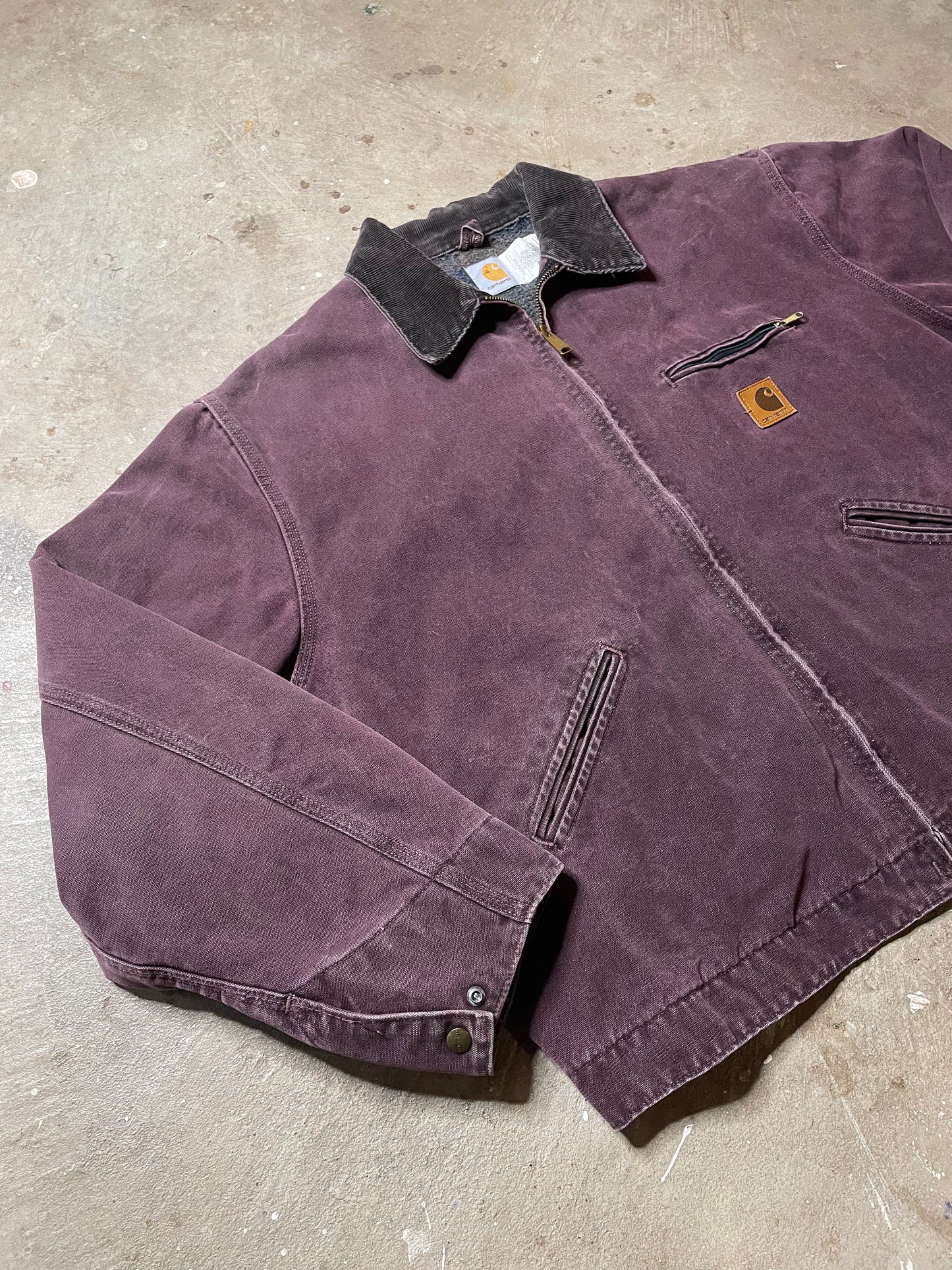 1990s Carhartt Burgundy Detroit Jacket