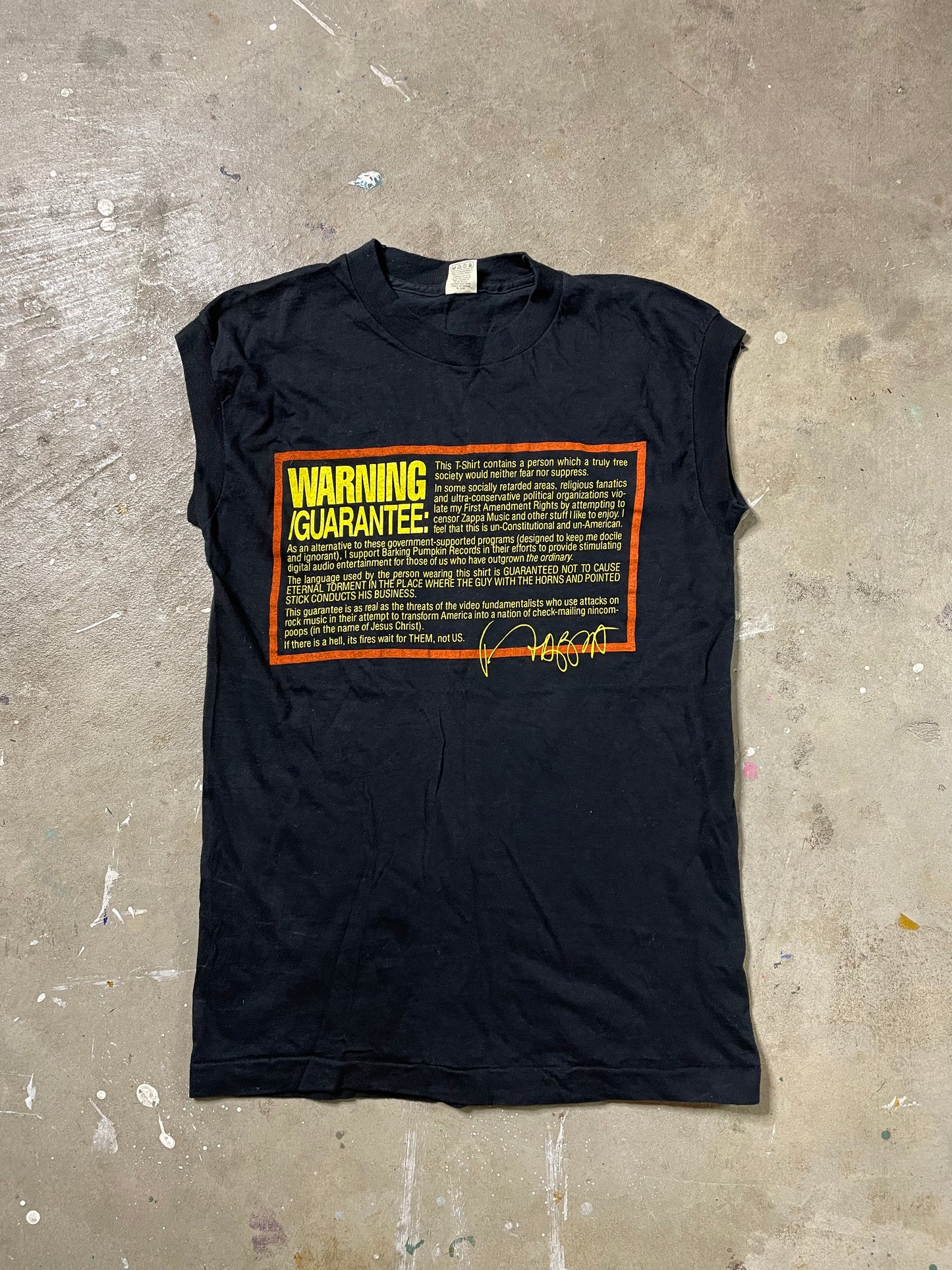 1984 Frank Zappa Tank Top