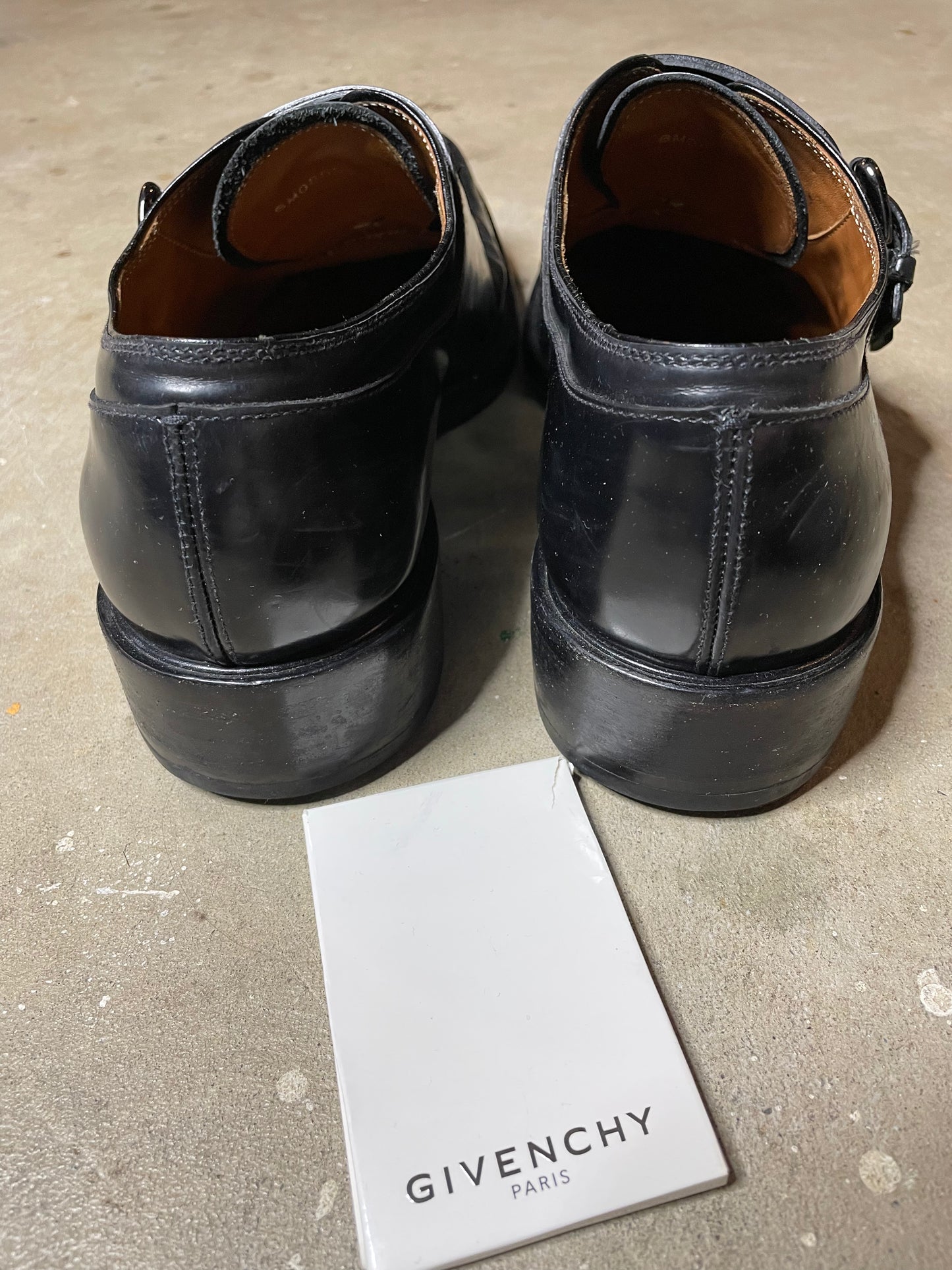 Givenchy Napoleone Leather Double Monk Shoe