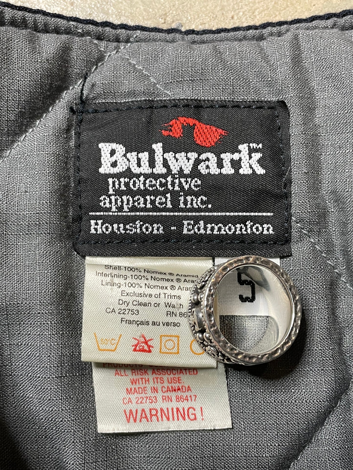 1997 Bulwark Flame Resistant Liner Jacket